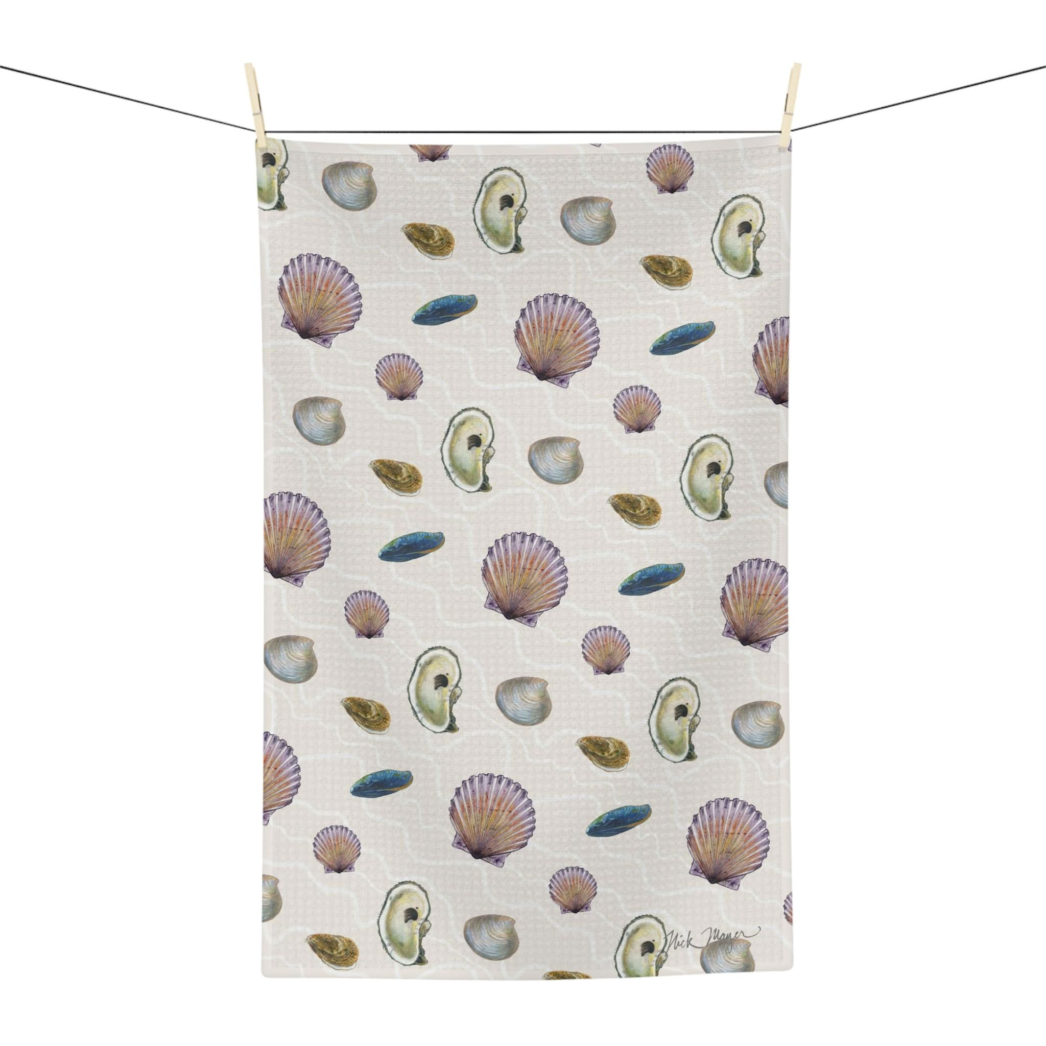 Seashell best sale kitchen towels