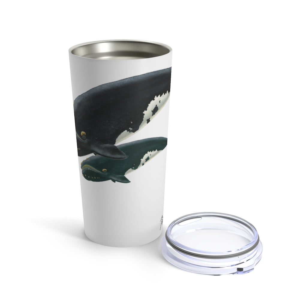 20 oz. Orca Stainless Steel Coffee Mug - White