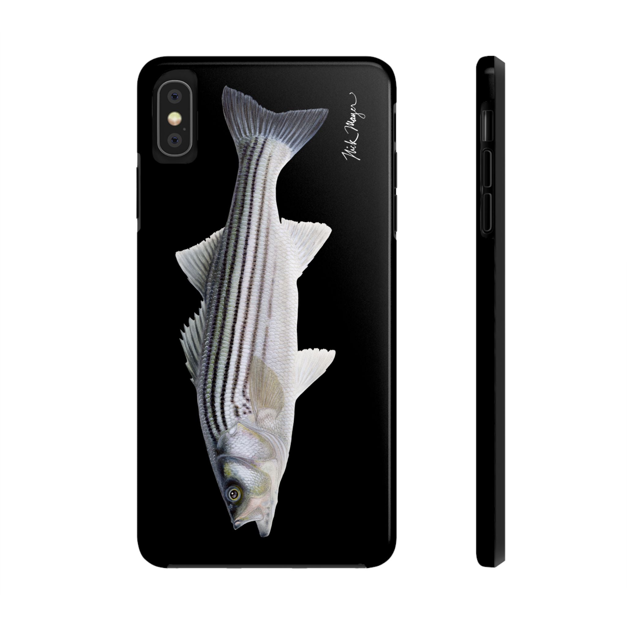 Schoolie Striper Black Phone Case (iPhone)