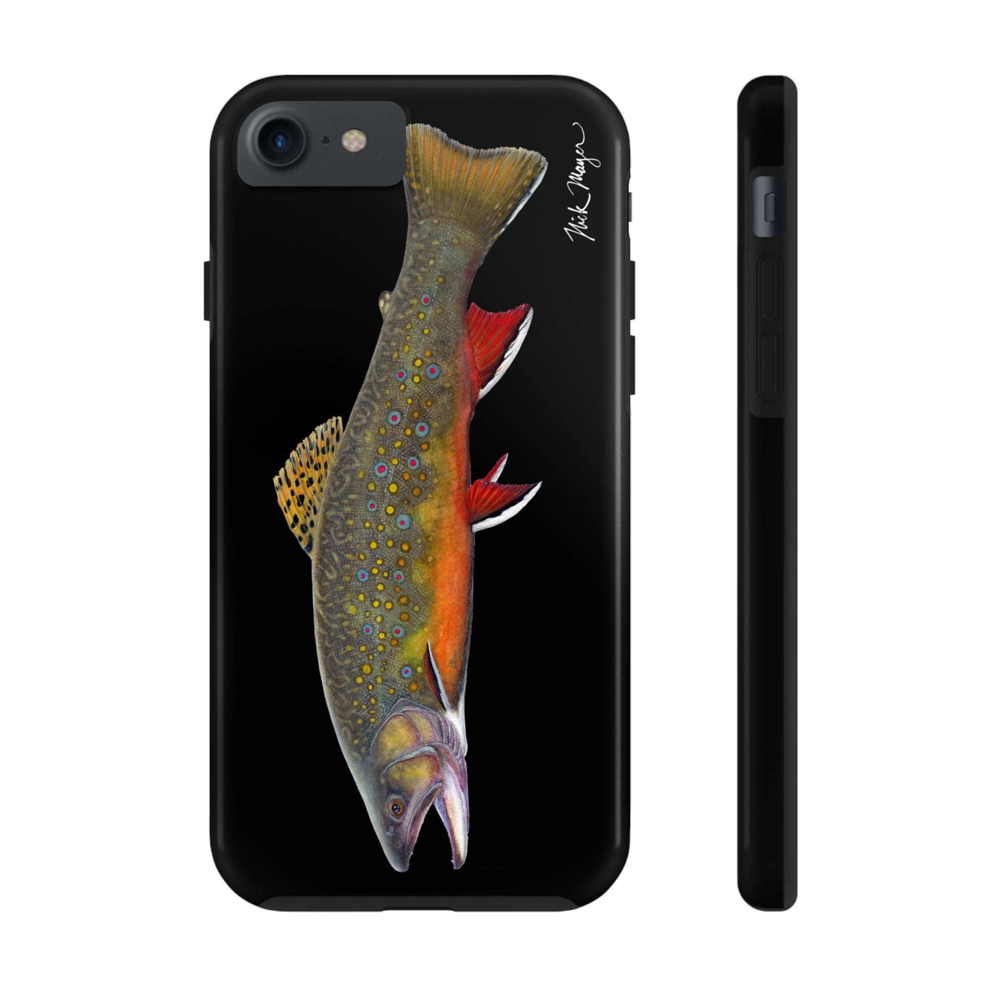 Brook Trout Black Phone Case (iPhone)