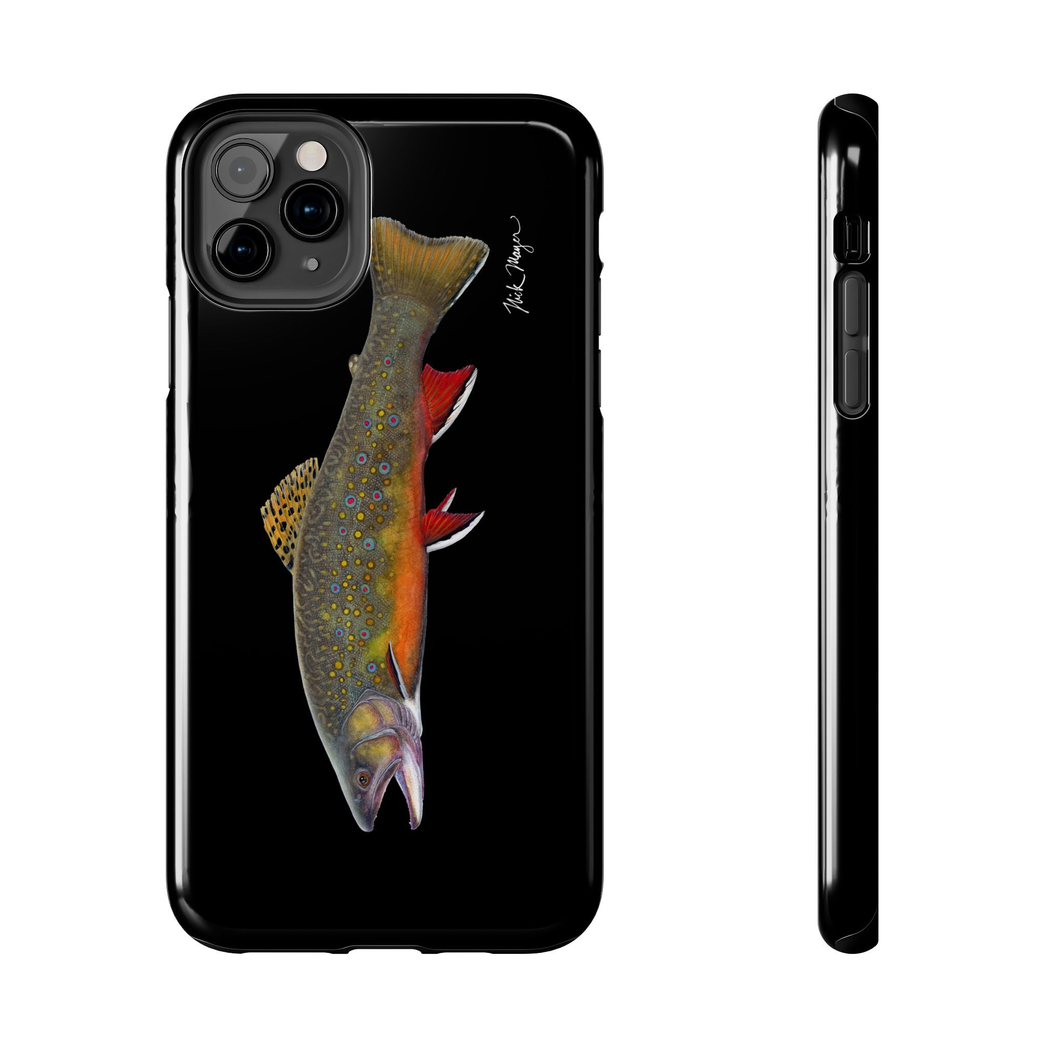 Brook Trout Black Phone Case (iPhone)