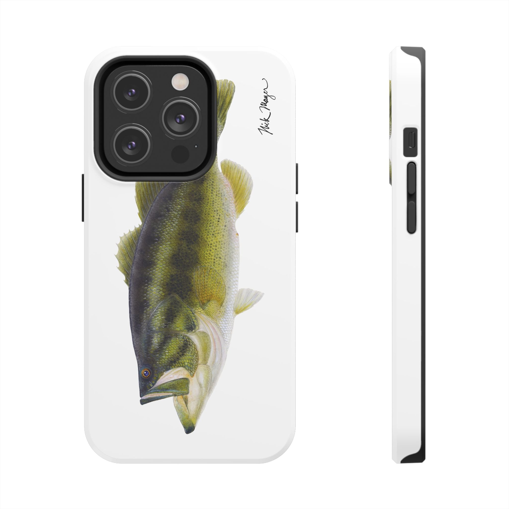 Largemouth Bass White Phone Case (iPhone)