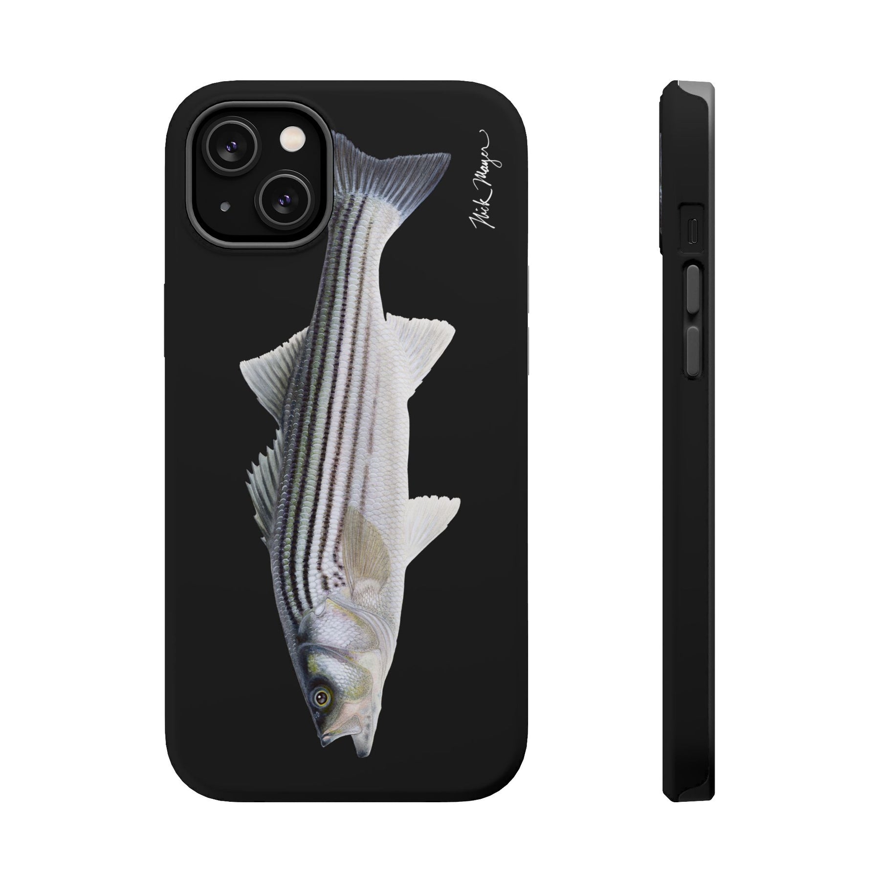 Schoolie Striper MagSafe Black iPhone Case