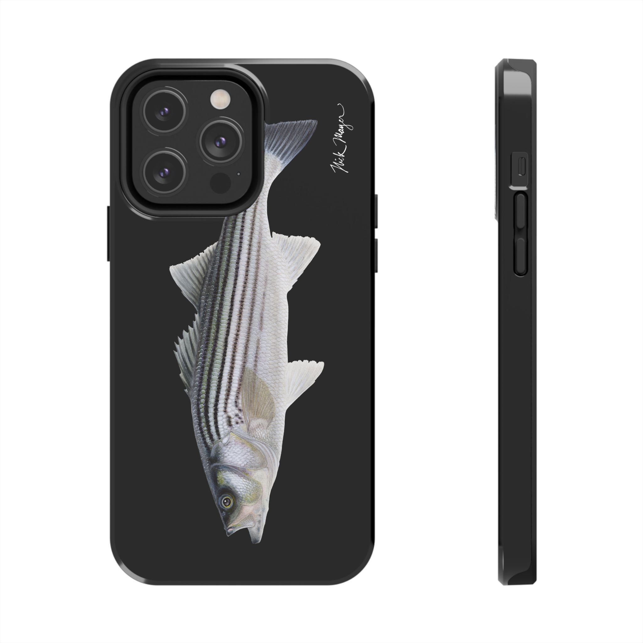 Schoolie Striper Black Phone Case (iPhone)