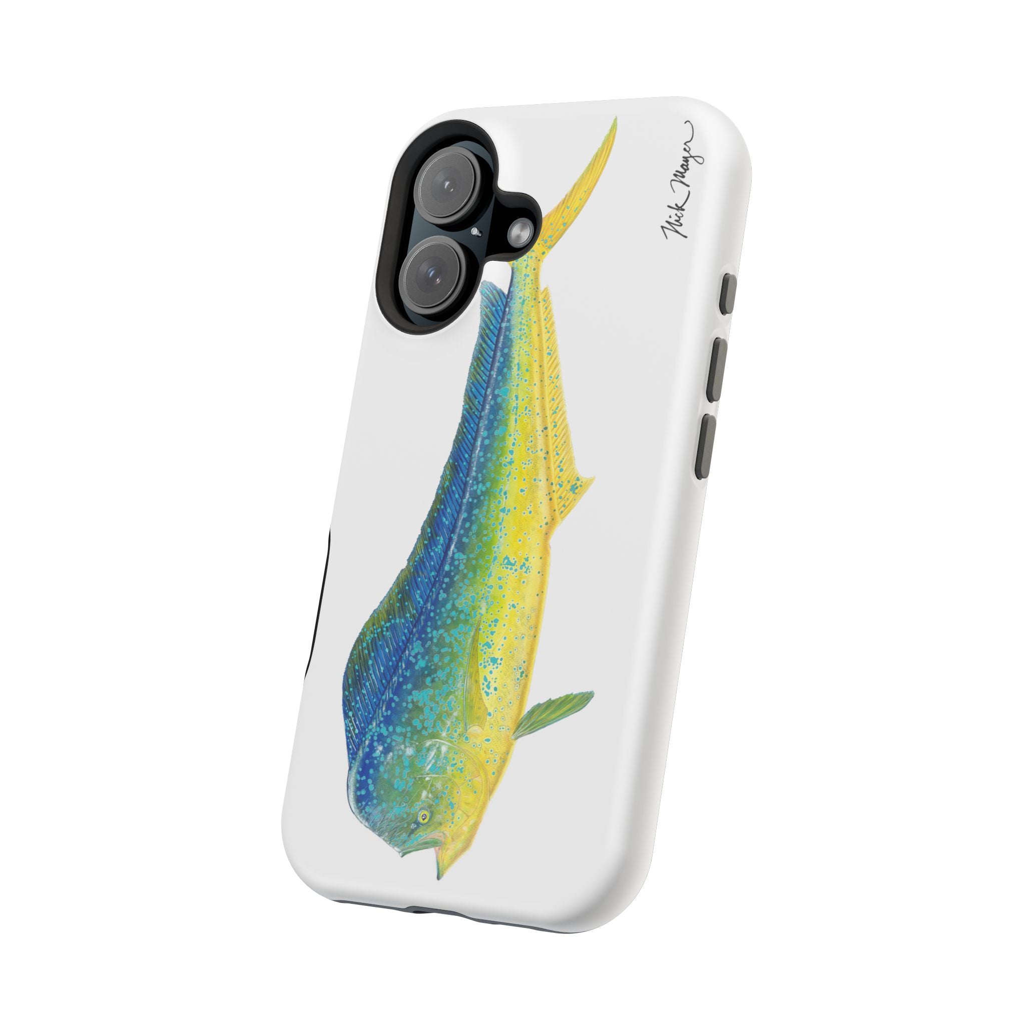 Bull Mahi MagSafe White iPhone Case