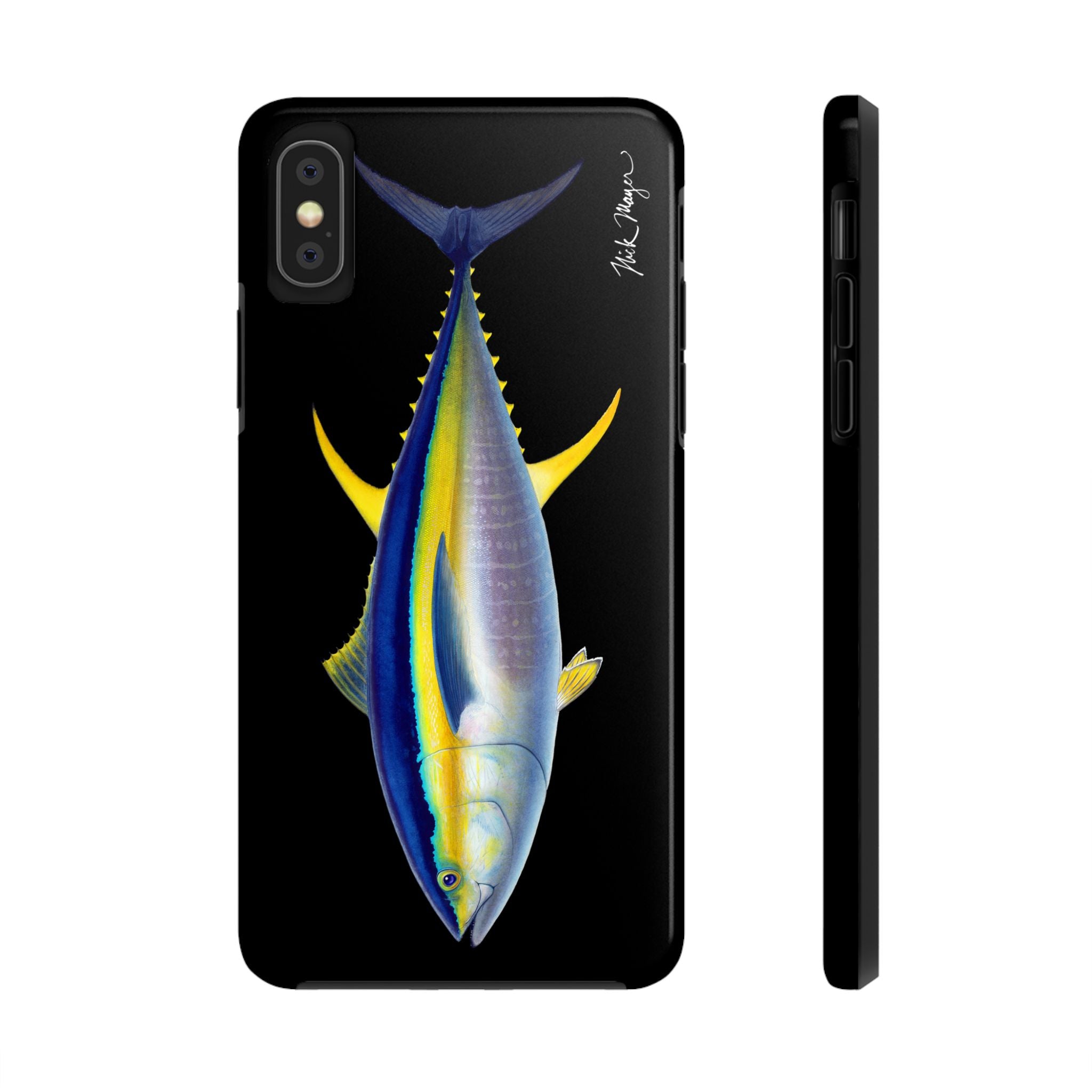 Yellowfin Tuna Black Phone Case (iPhone)