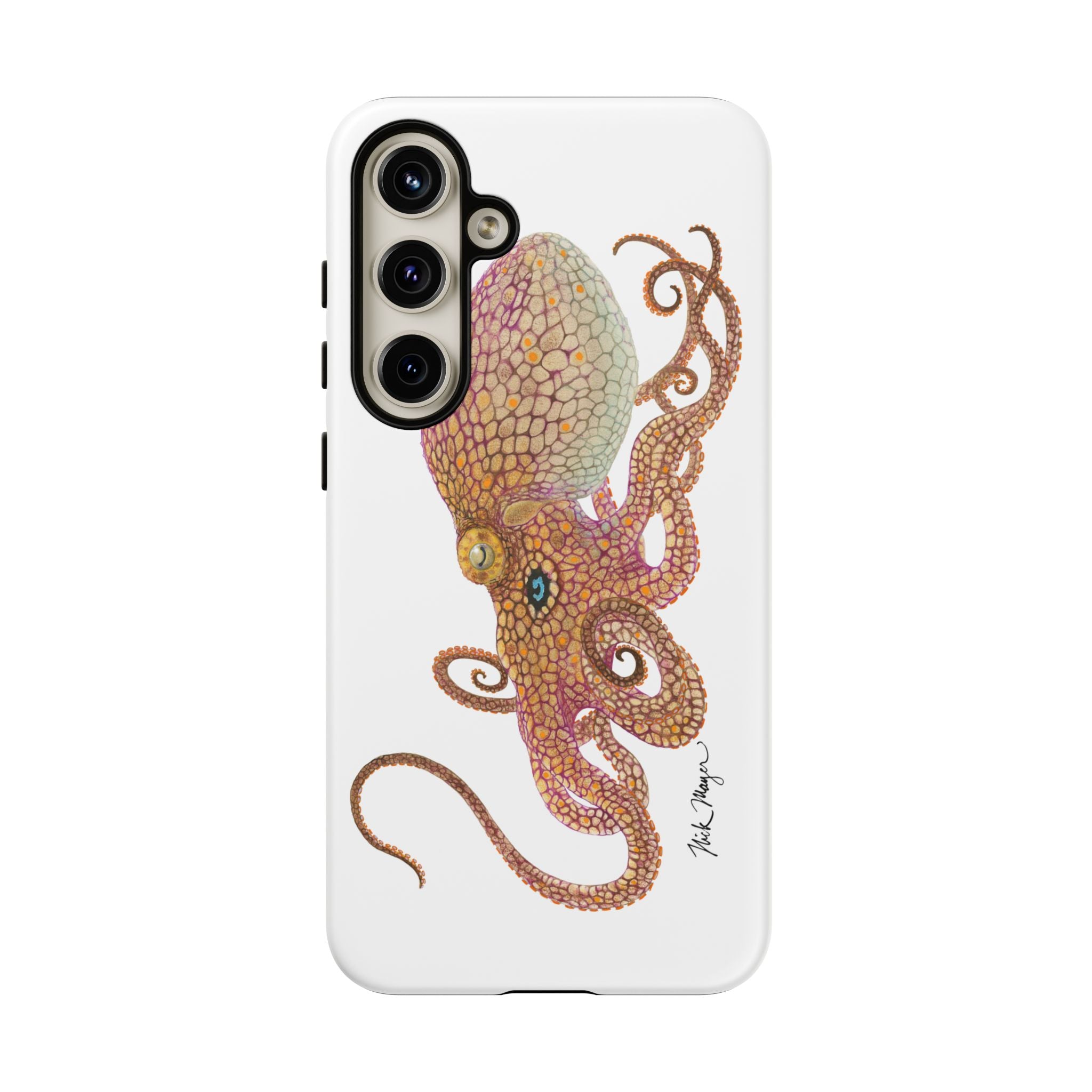 Two Spot Octopus White Phone Case (Samsung)