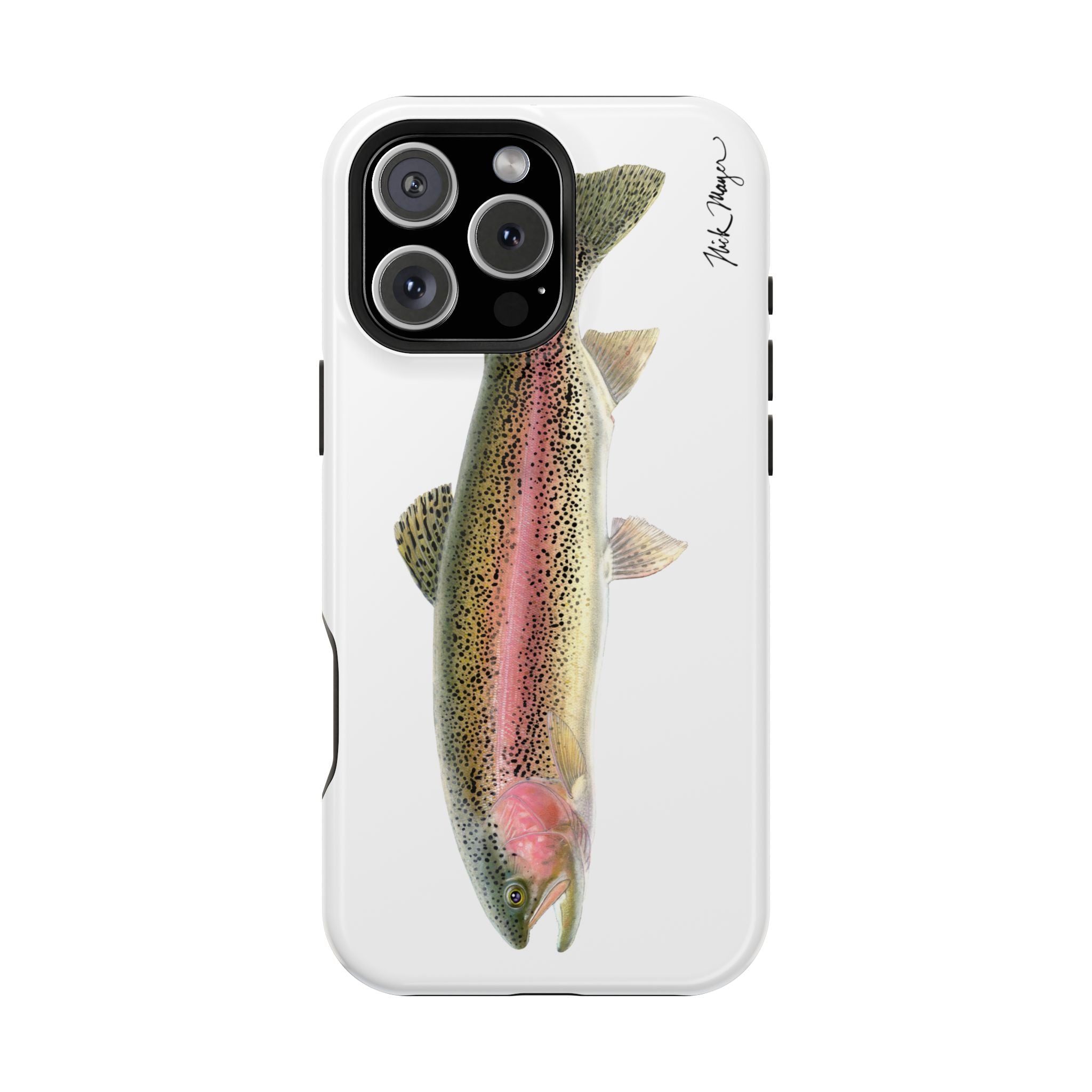 Rainbow Trout MagSafe White iPhone Case