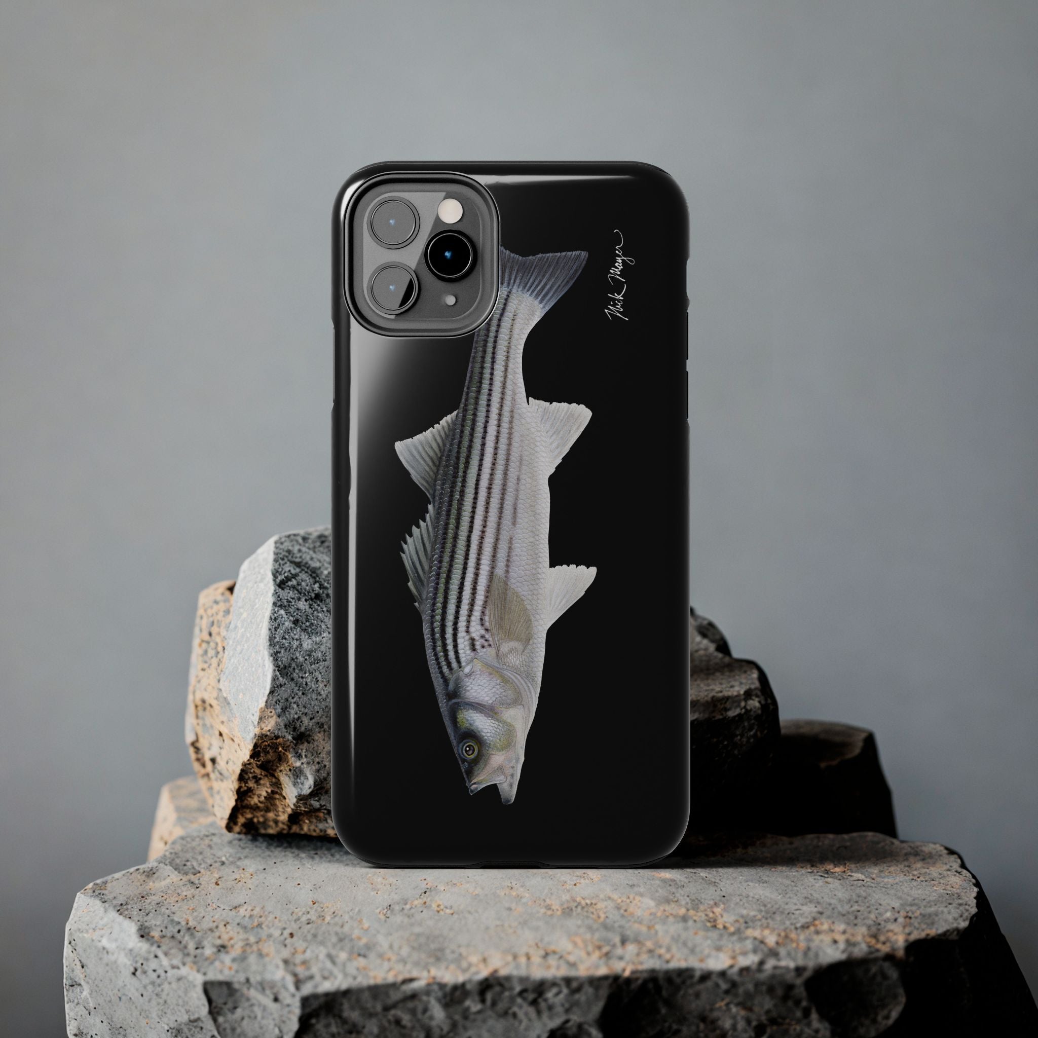 Schoolie Striper Black Phone Case (iPhone)