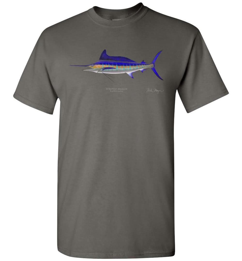 Striped Marlin Premium Comfort Colors Tee