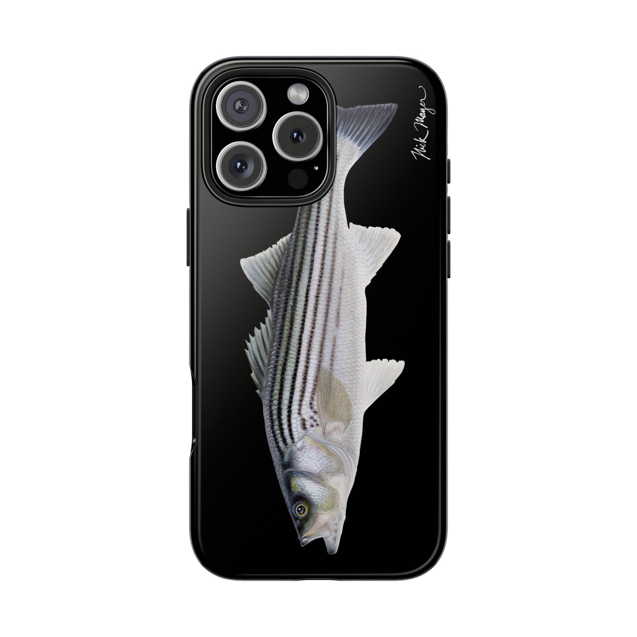 Schoolie Striper Black Phone Case (iPhone)