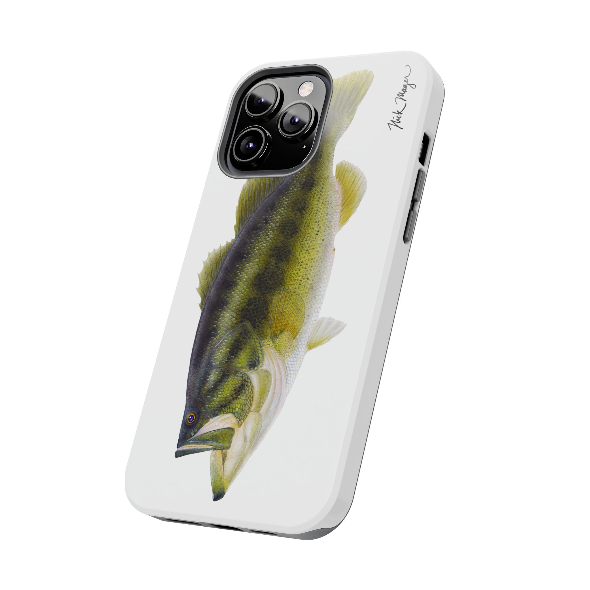 Largemouth Bass White Phone Case (iPhone)