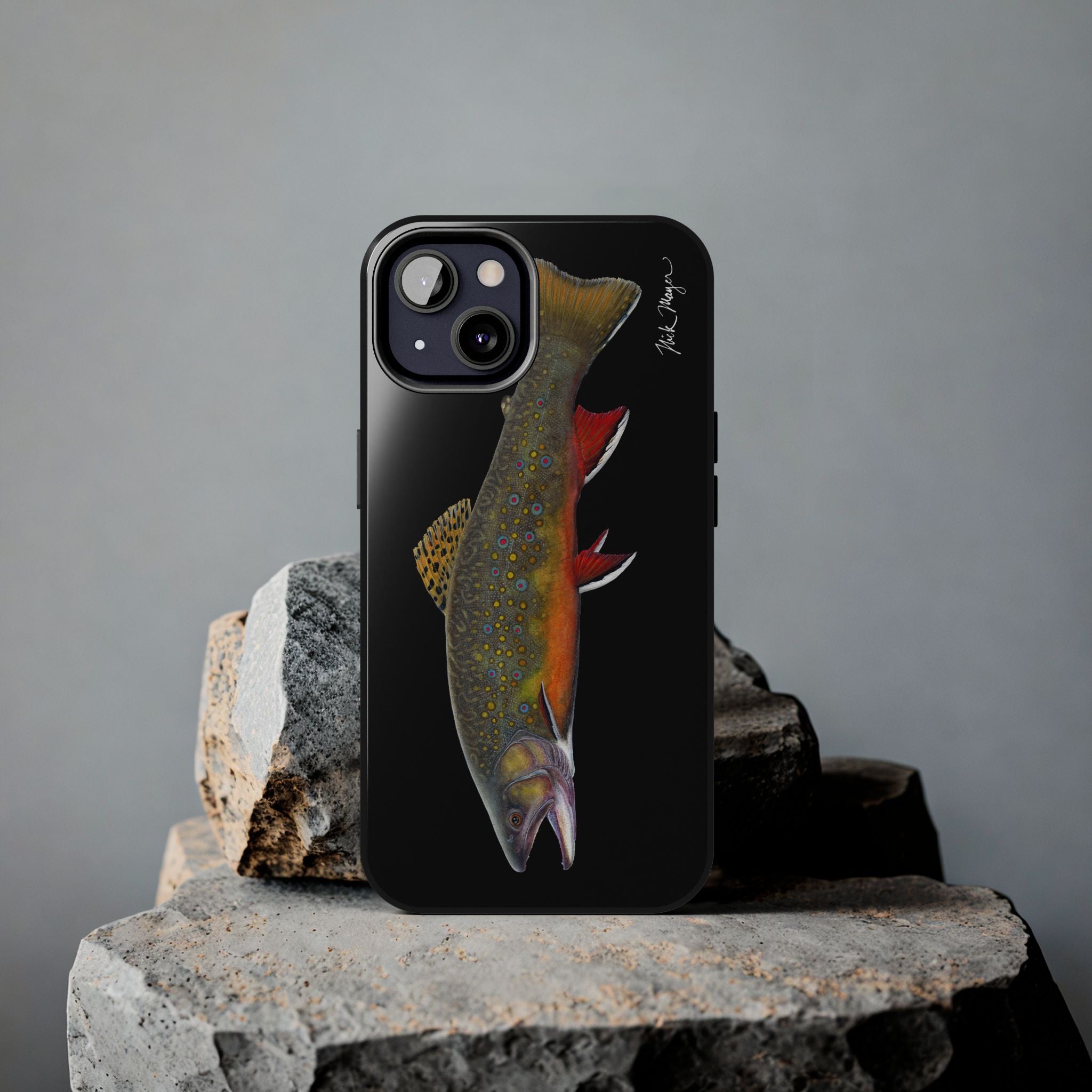 Brook Trout Black Phone Case (iPhone)