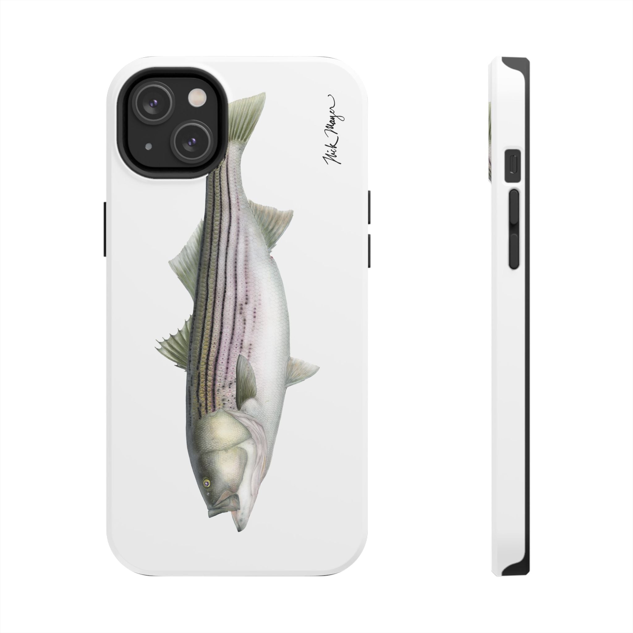 30 lb Striper White Phone Case (iPhone)