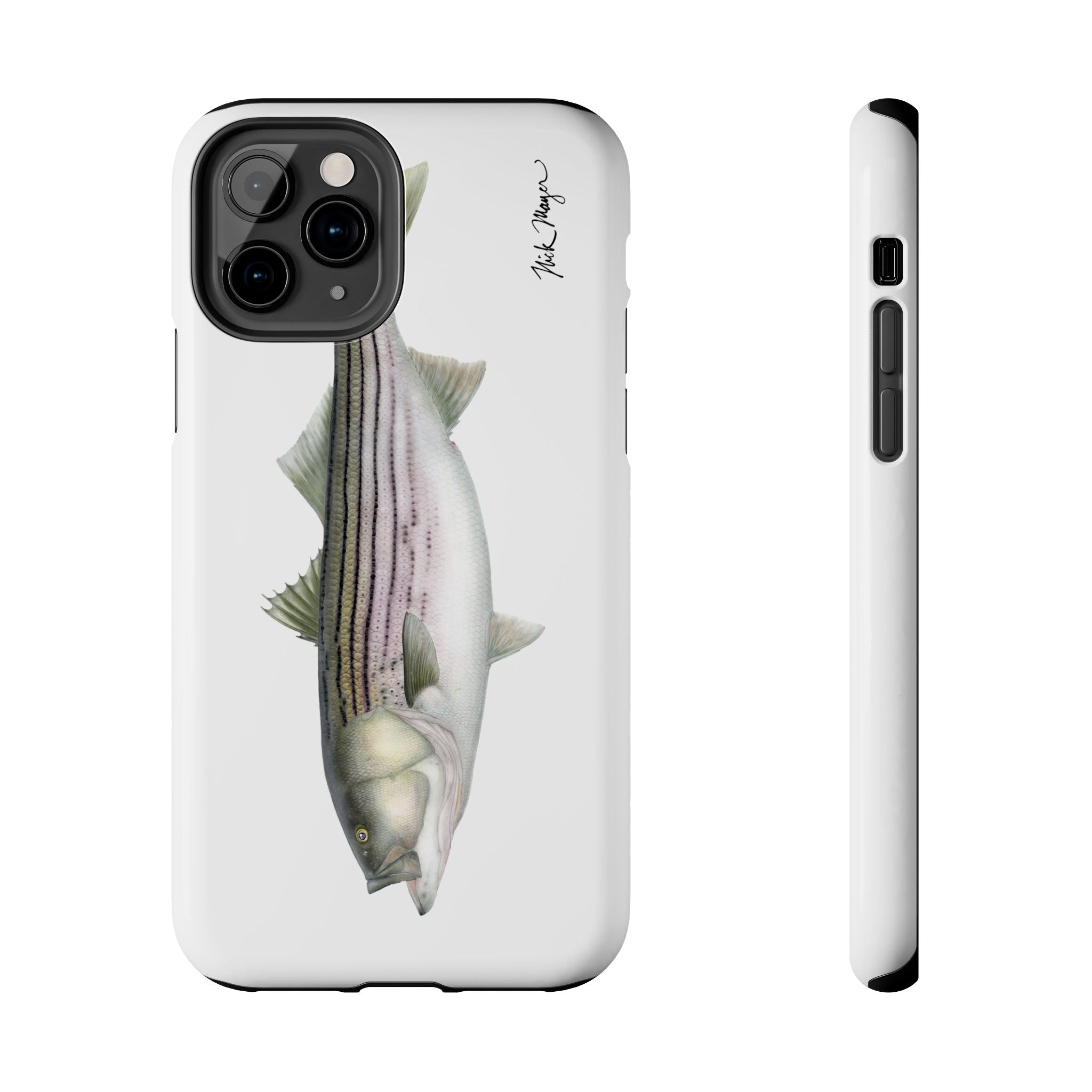 30 lb Striper White Phone Case (iPhone)