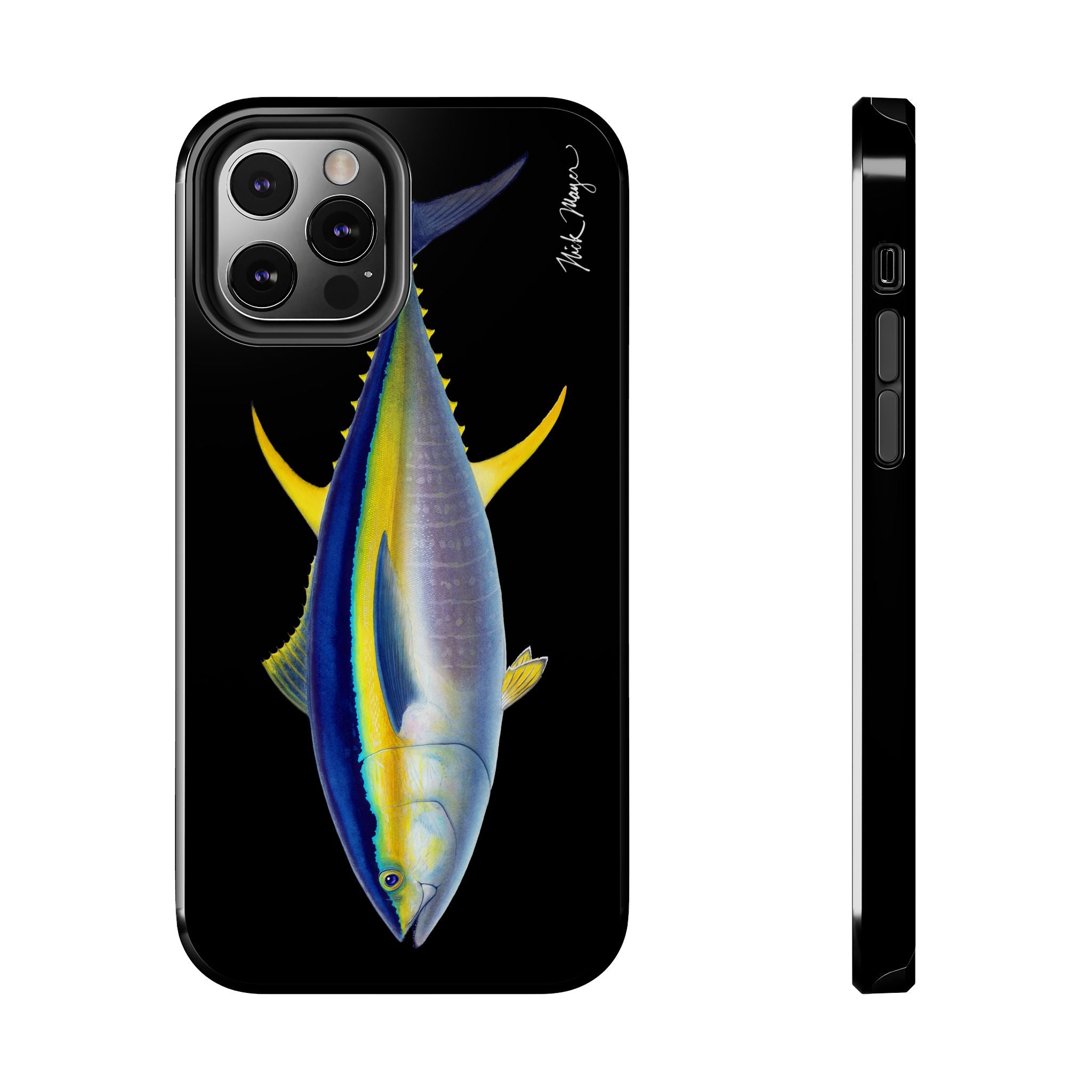 Yellowfin Tuna Black Phone Case (iPhone)