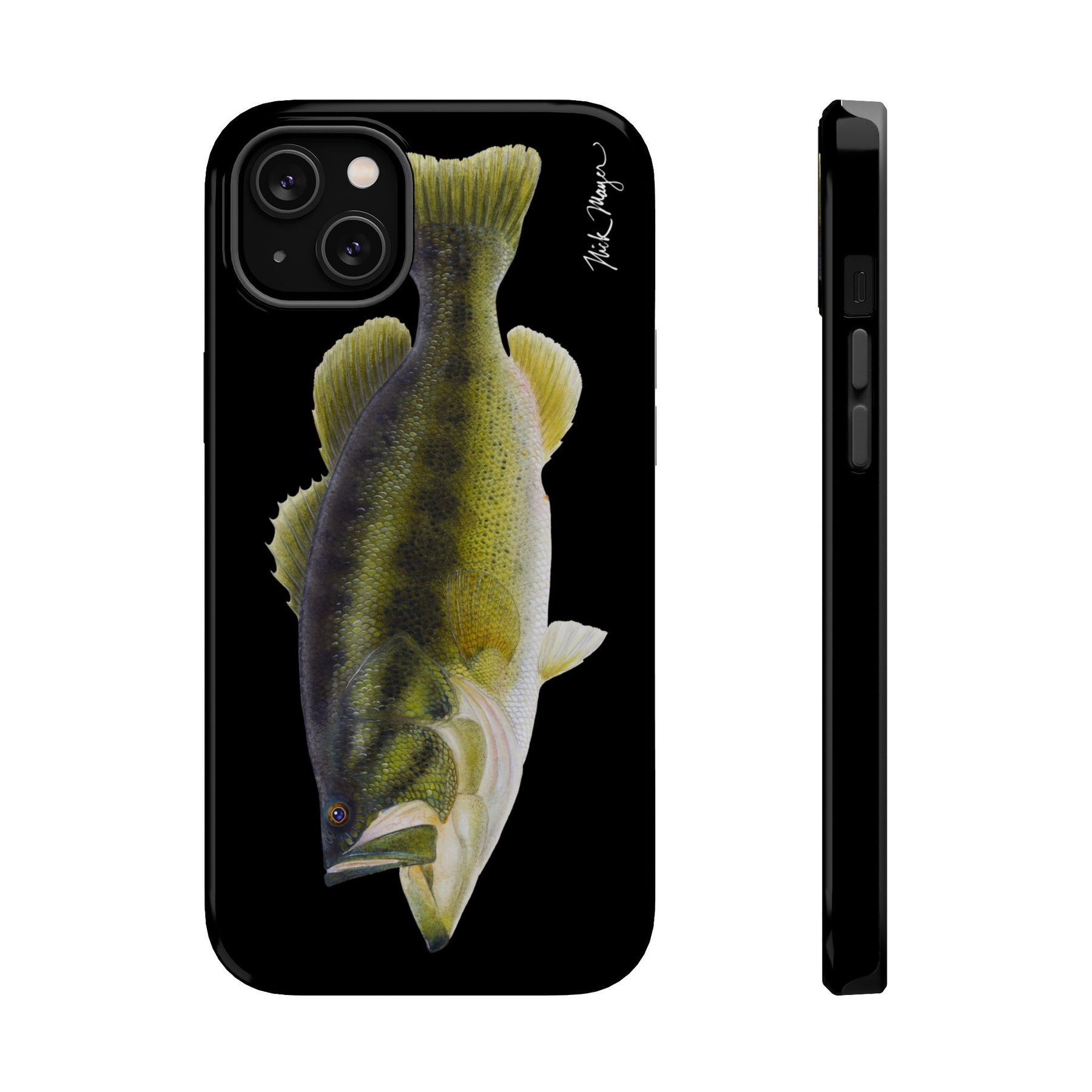 Largemouth Bass MagSafe Black iPhone Case