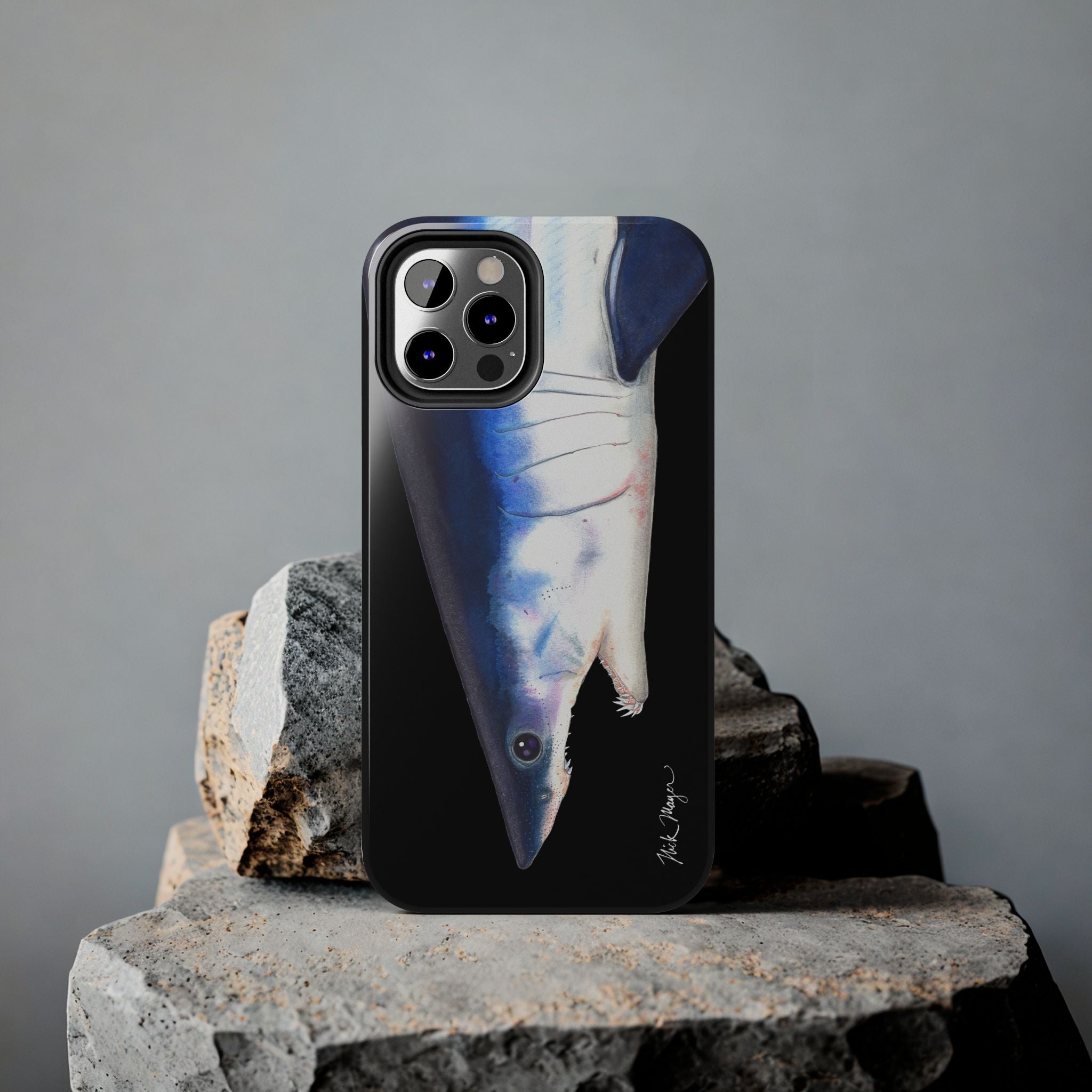 Mako Shark Face Black Case (iPhone)