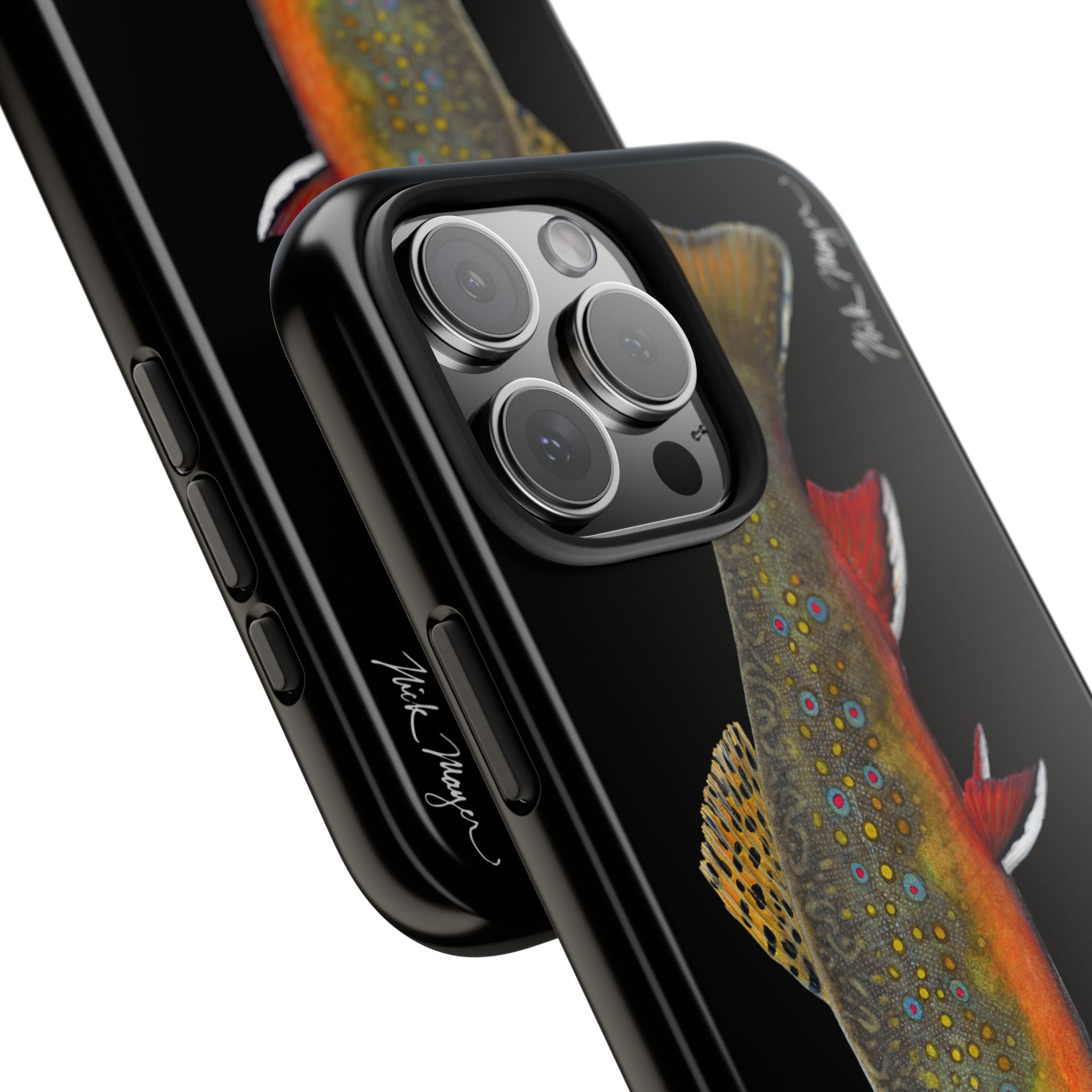 Brook Trout Black Phone Case (iPhone)