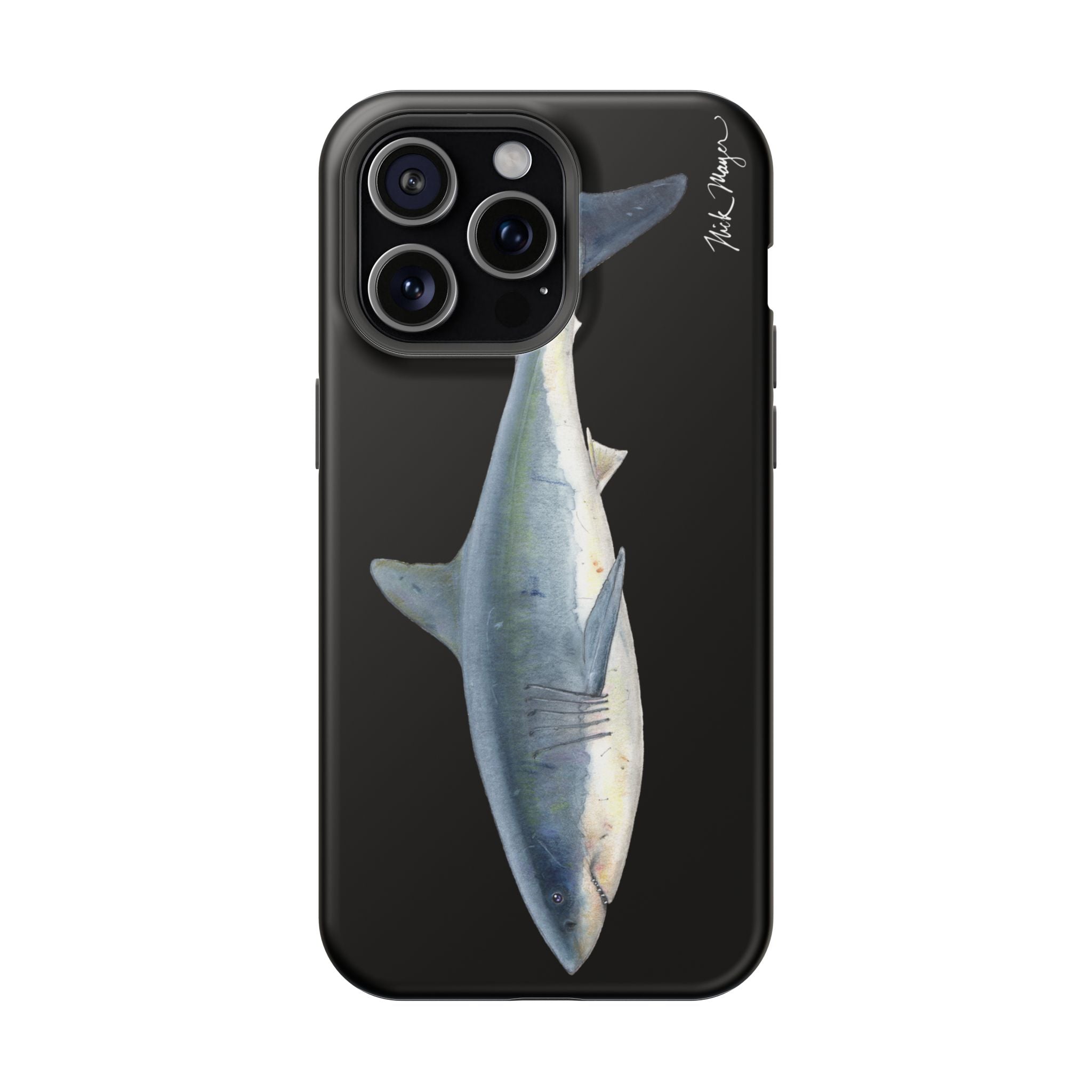 Great White Shark Black MagSafe iPhone Case