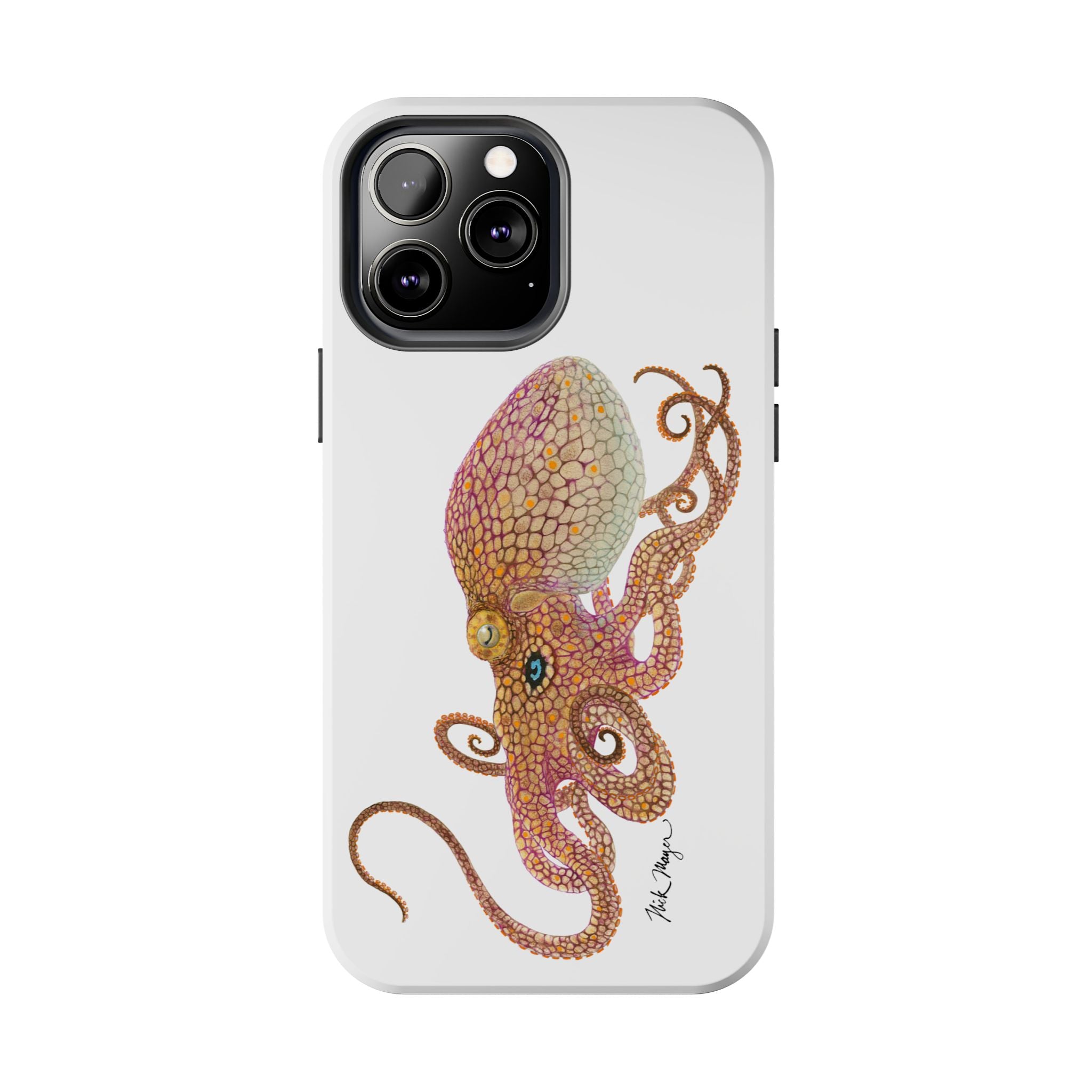 Two Spot Octopus White Phone Case (iPhone)