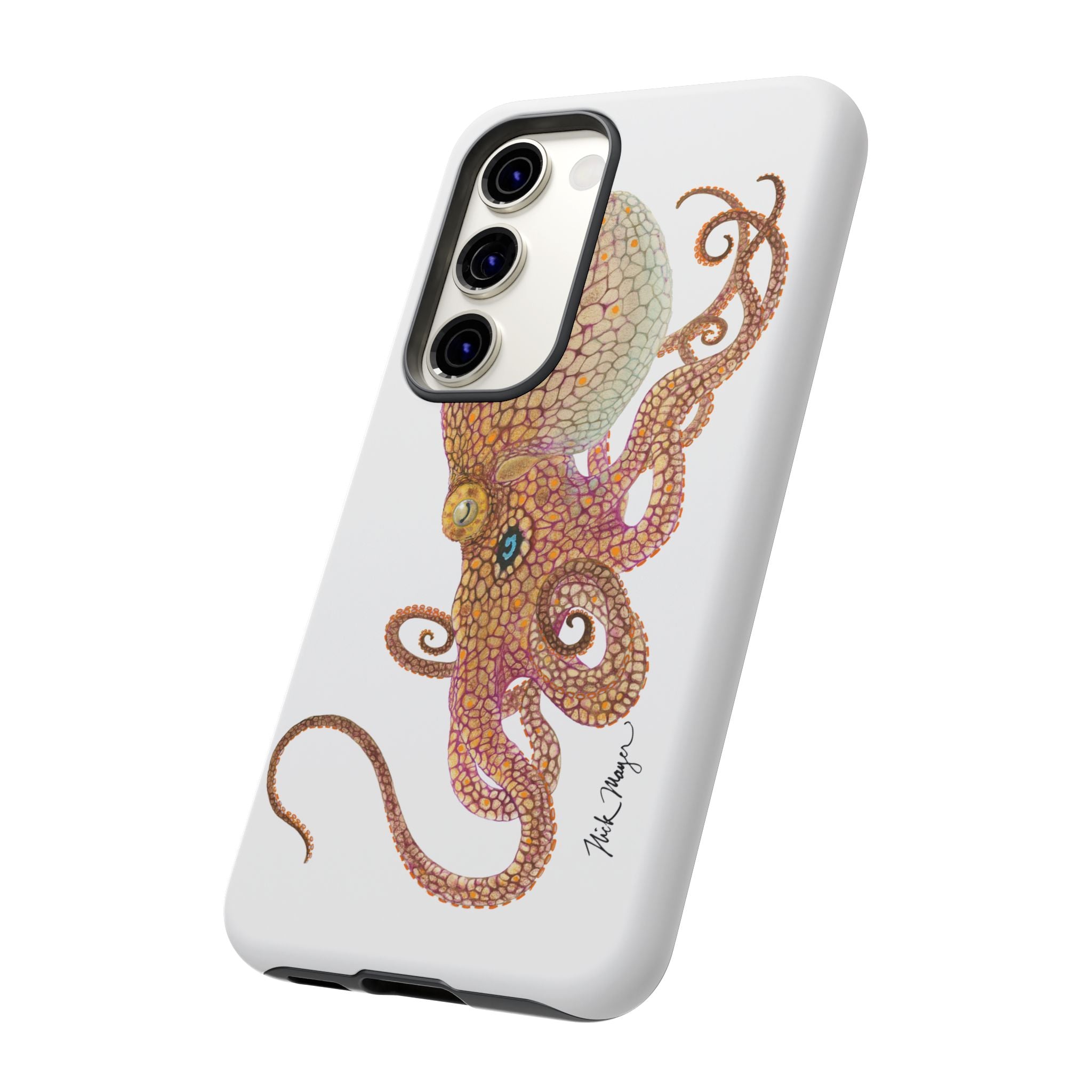 Two Spot Octopus White Phone Case (Samsung)