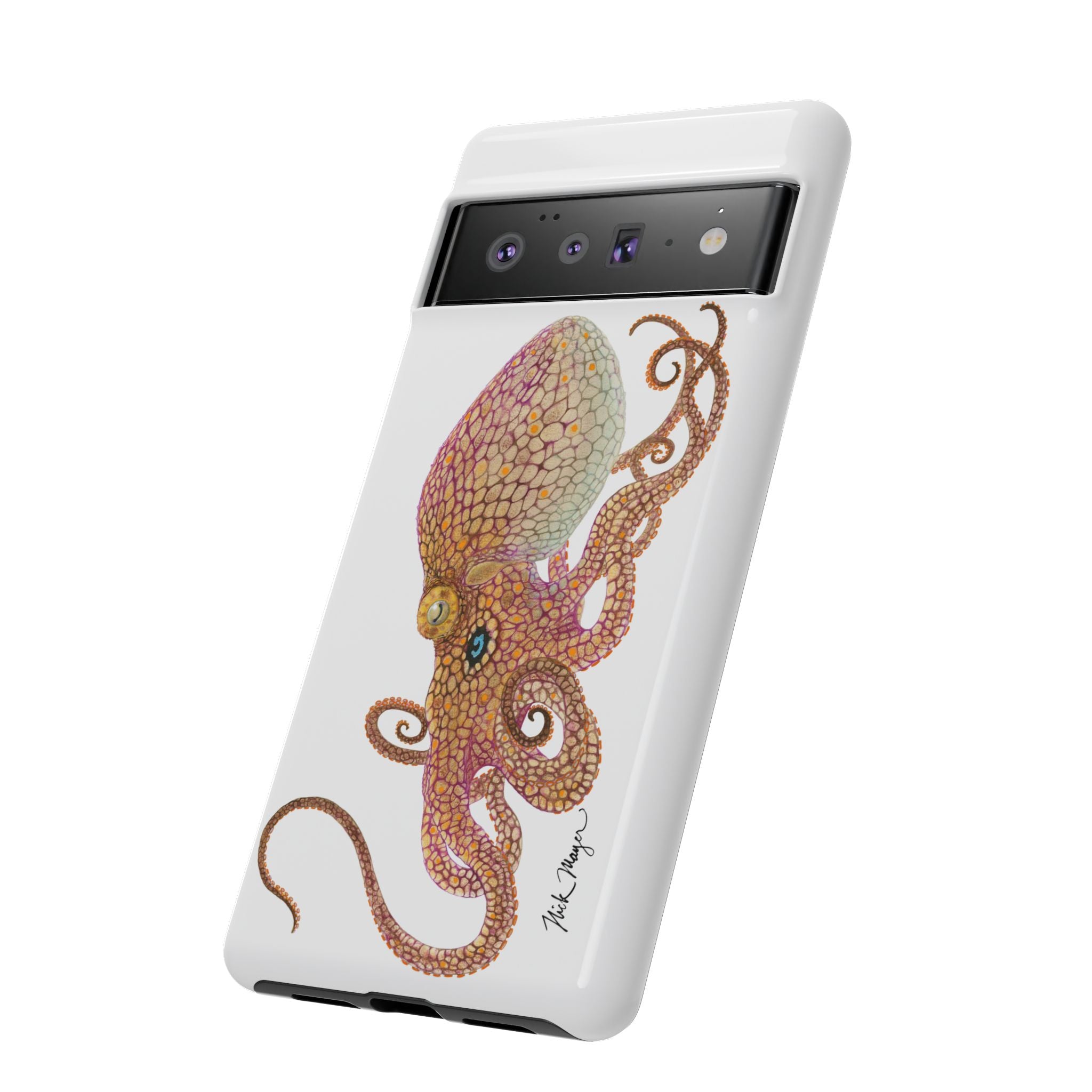 Two Spot Octopus White Phone Case (Samsung)