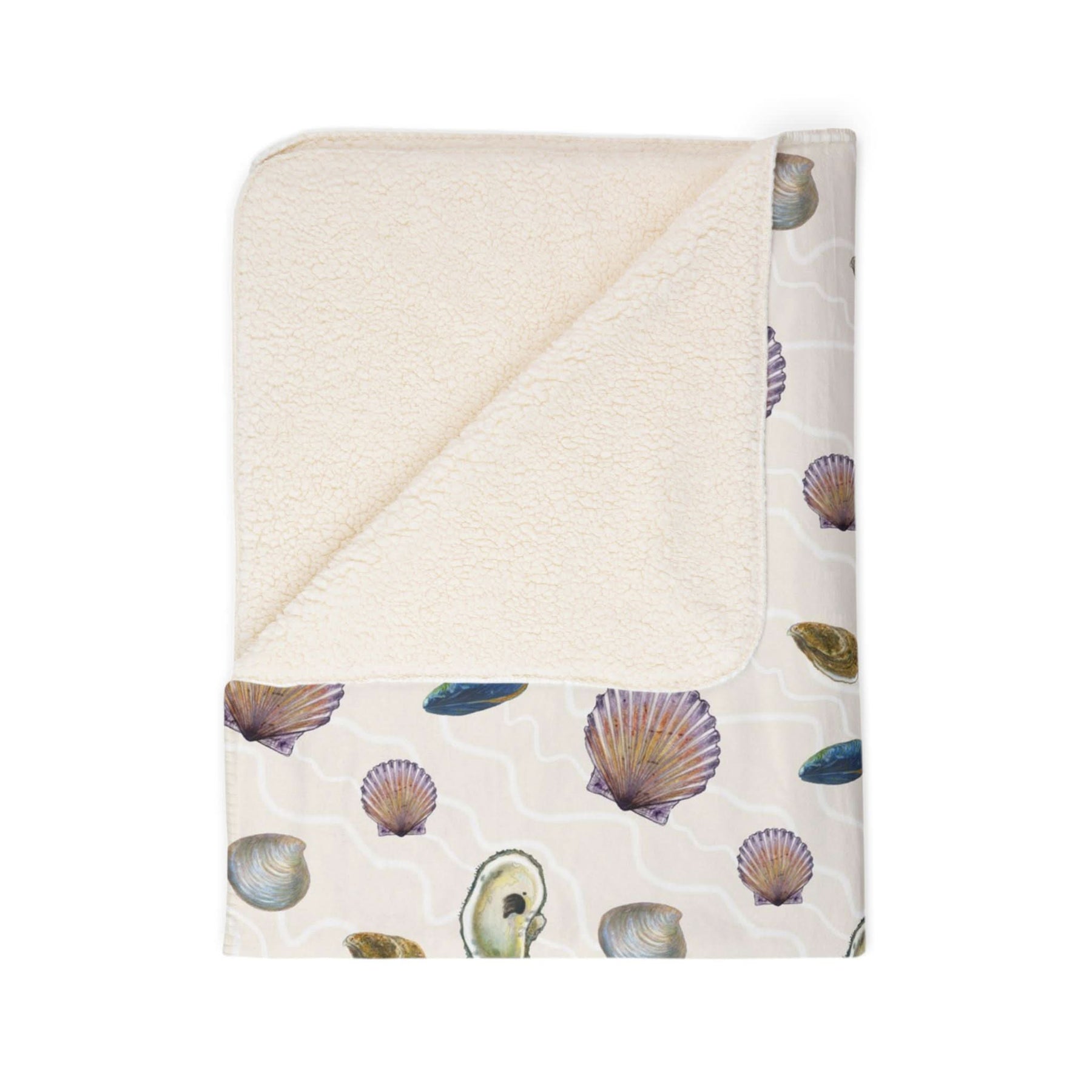 Seashells Super Soft Fleece Sherpa Blanket