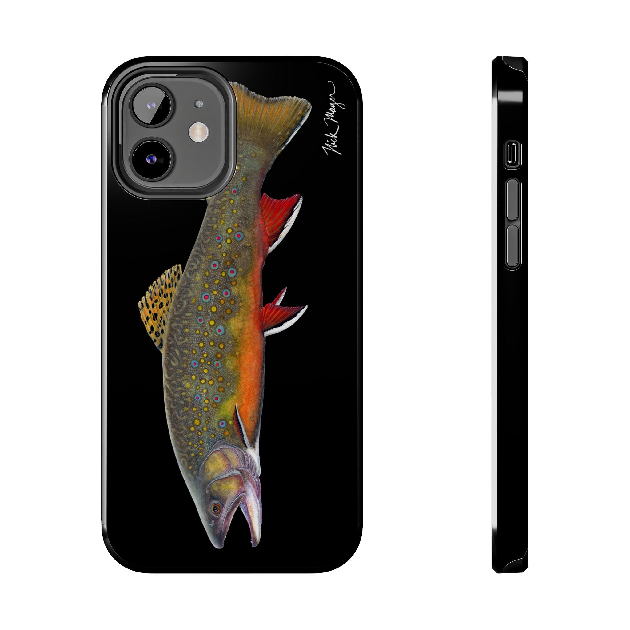 Brook Trout Black Phone Case (iPhone)