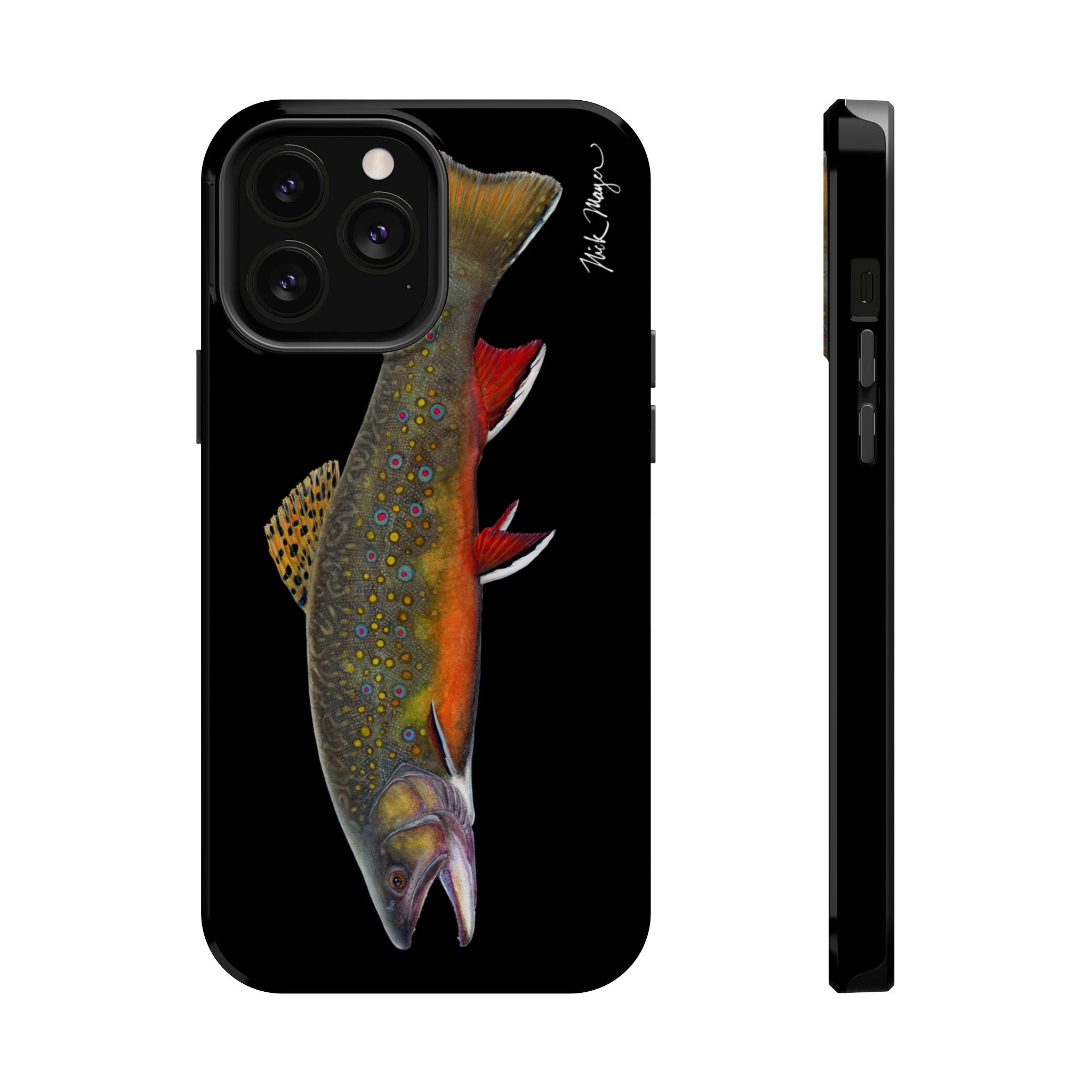 Brook Trout MagSafe Black iPhone Case