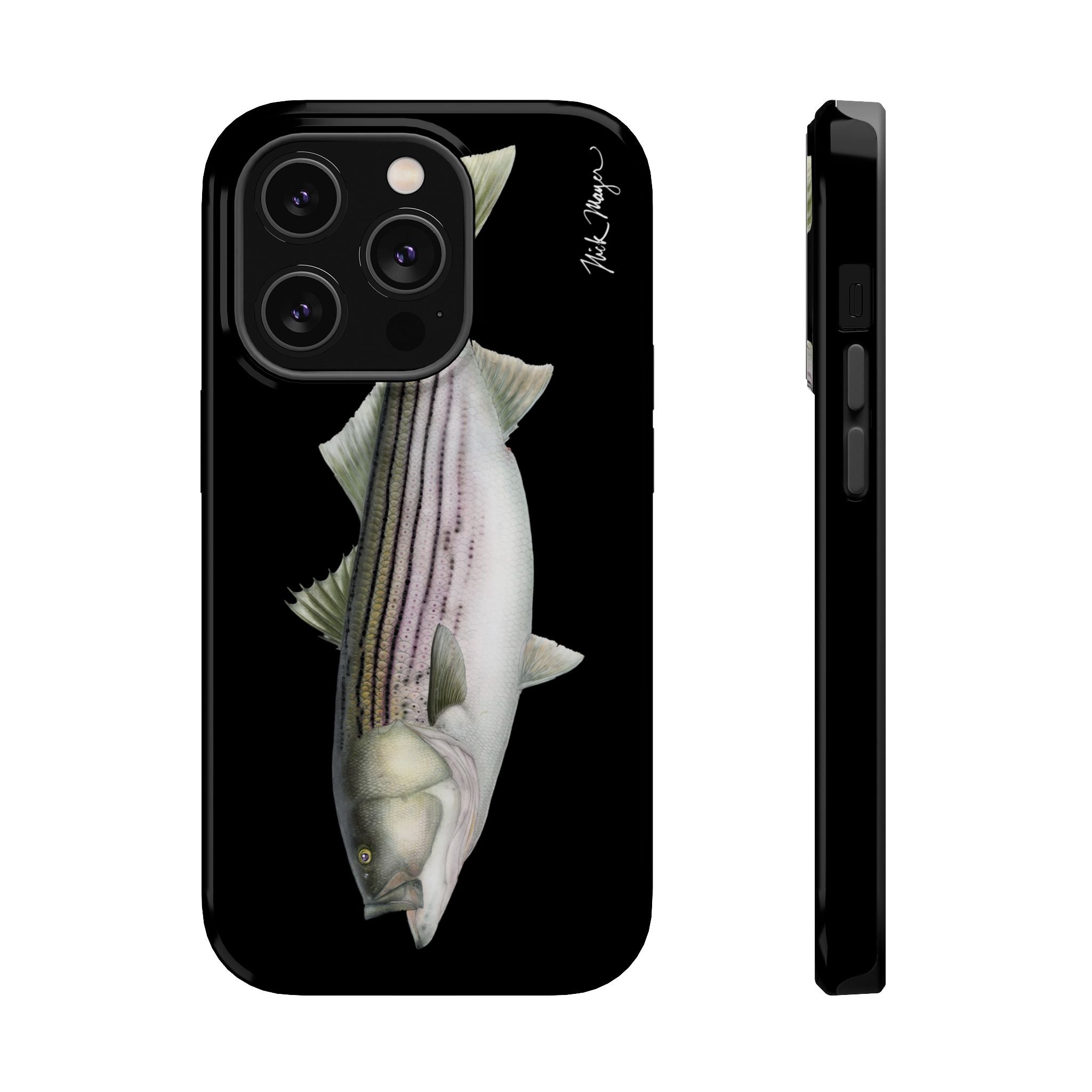 30 lb Striper MagSafe Black iPhone Case