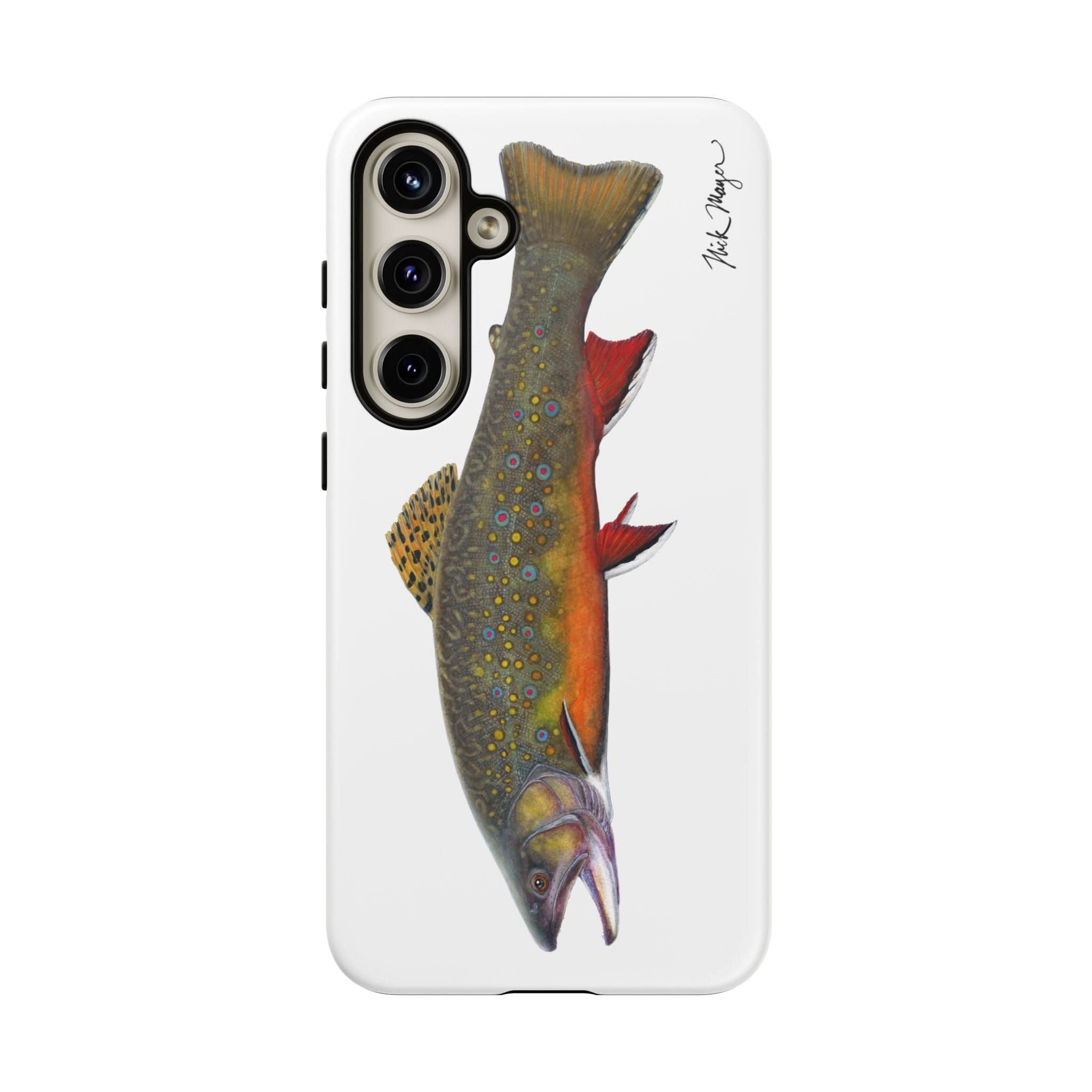 Brook Trout White Phone Case (Samsung)