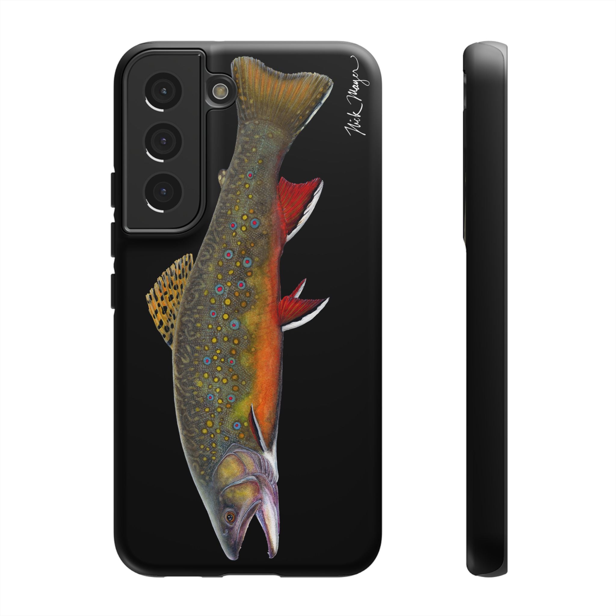 Brook Trout Black Phone Case (Samsung)