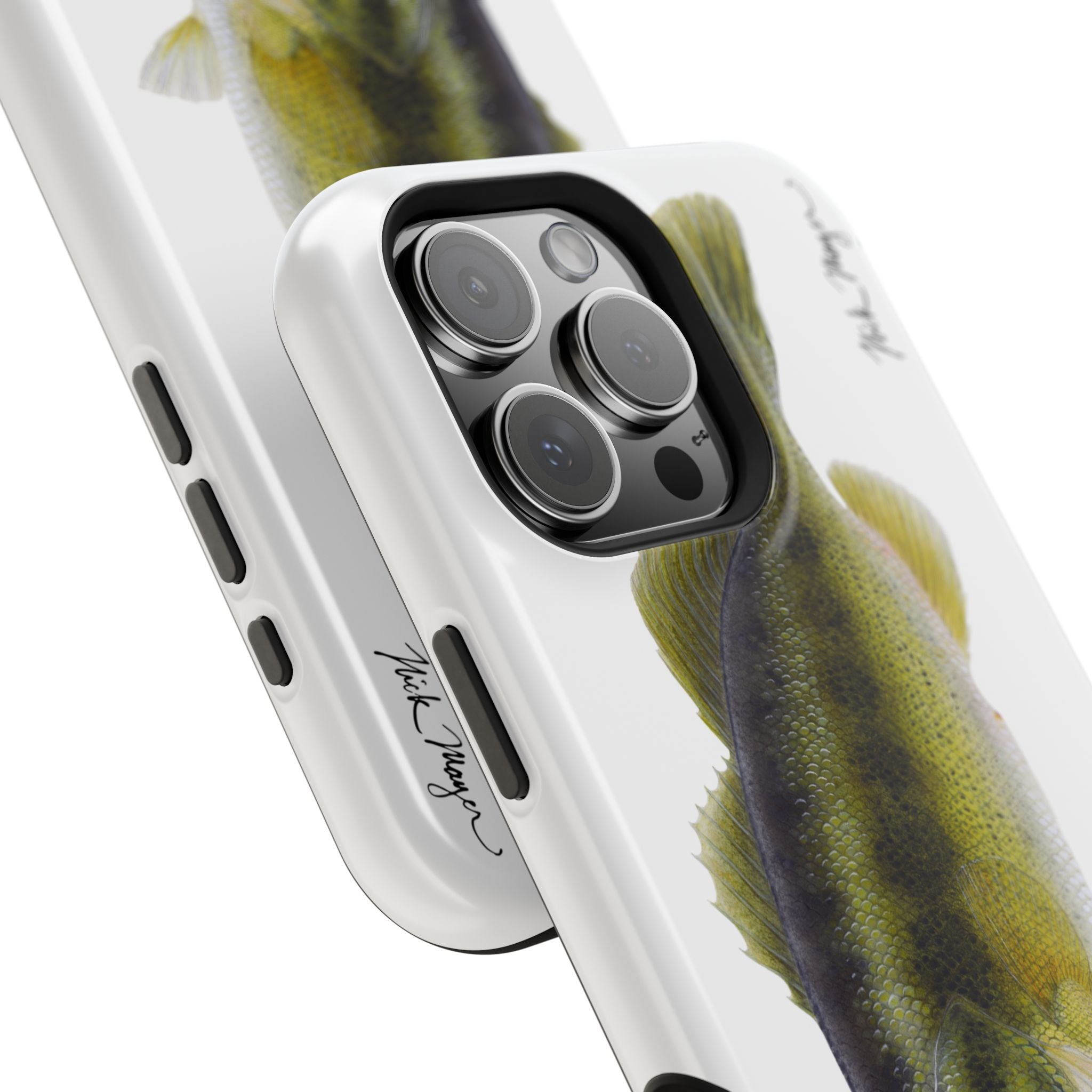 Largemouth Bass MagSafe White iPhone Case