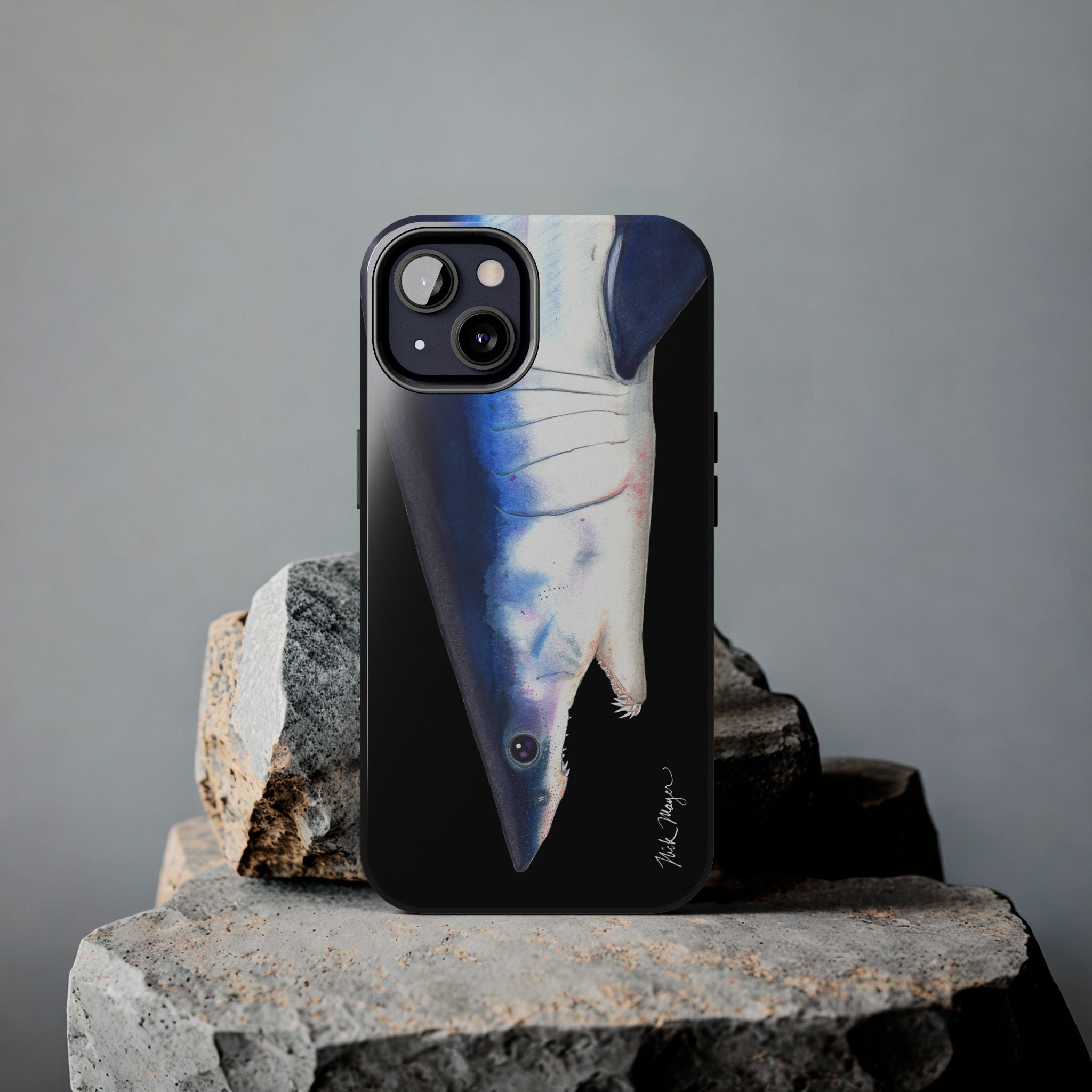 Mako Shark Face Black Case (iPhone)