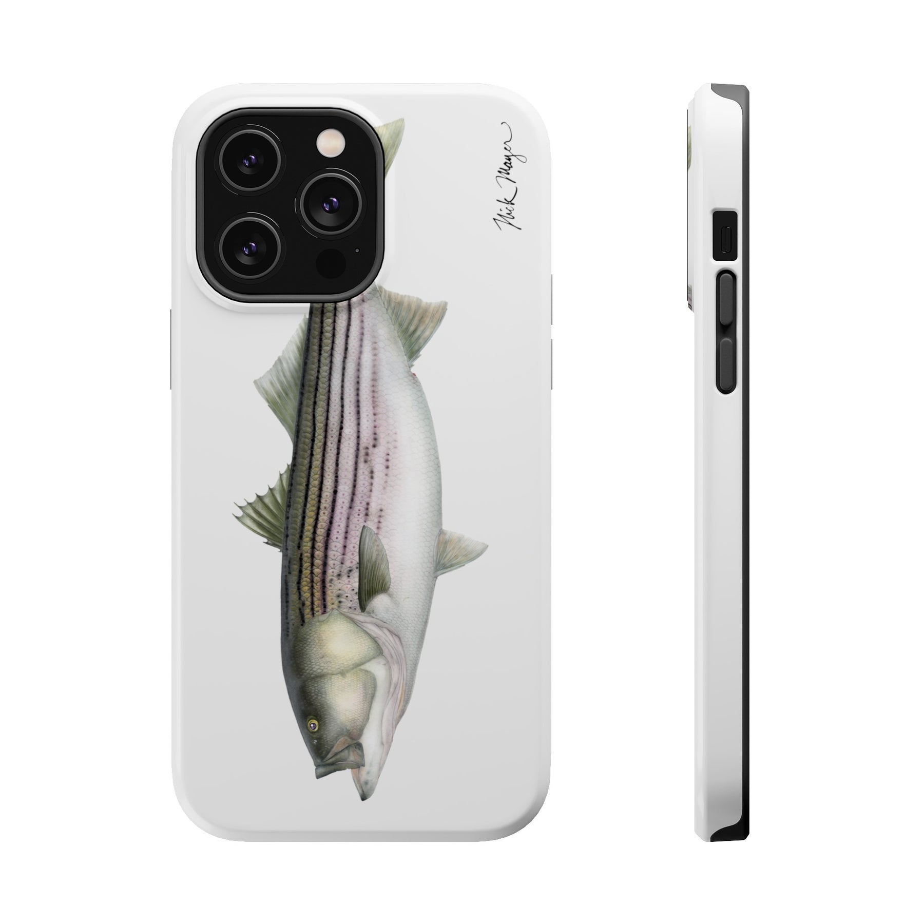 30 lb Striper MagSafe White iPhone Case