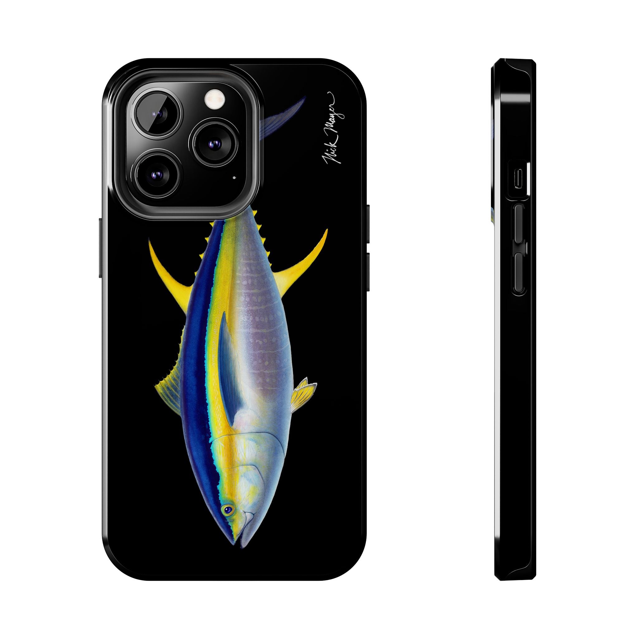 Yellowfin Tuna Black Phone Case (iPhone)