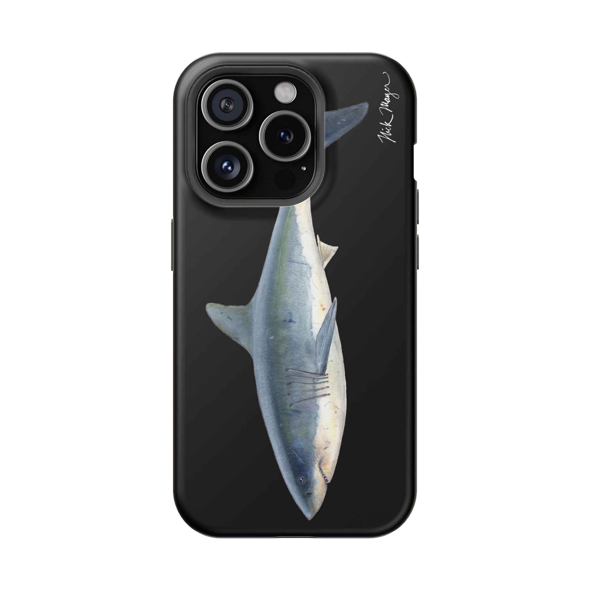 Great White Shark Black MagSafe iPhone Case