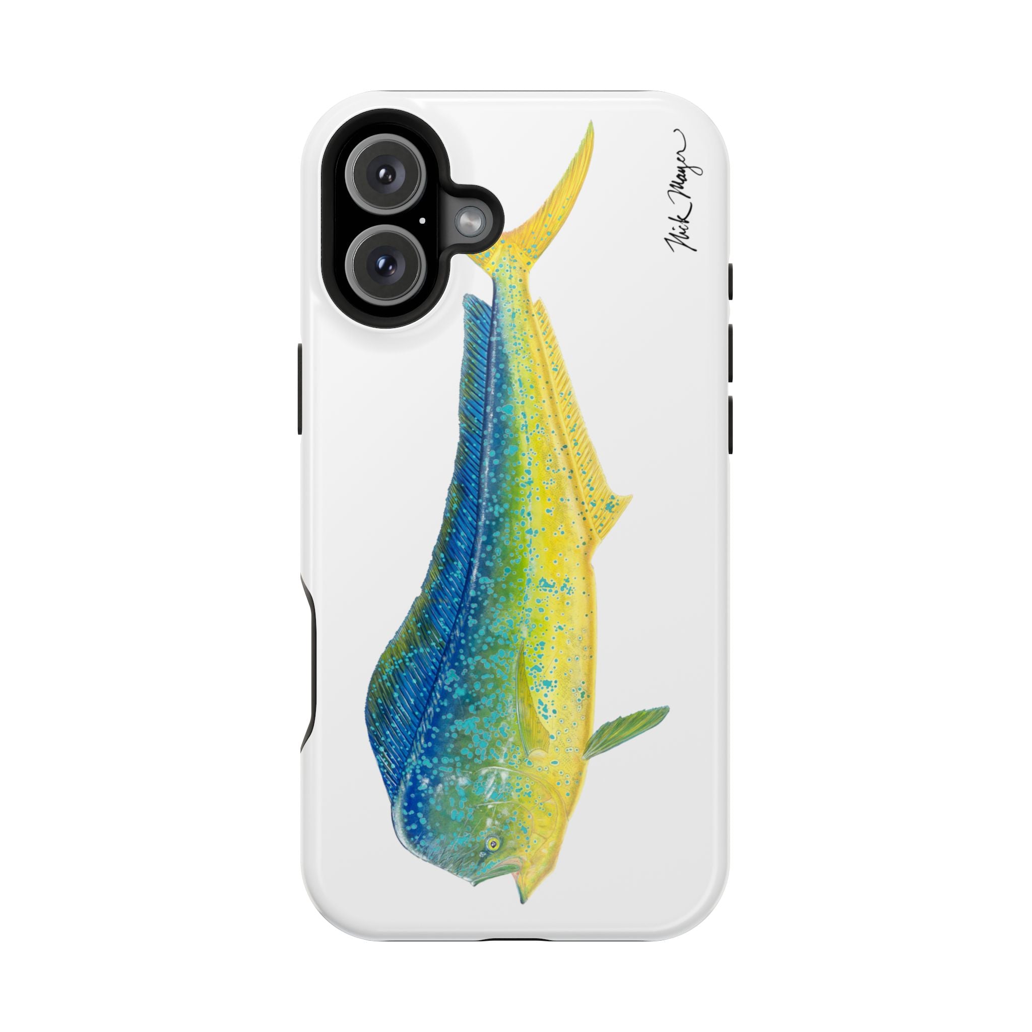 Bull Mahi MagSafe White iPhone Case