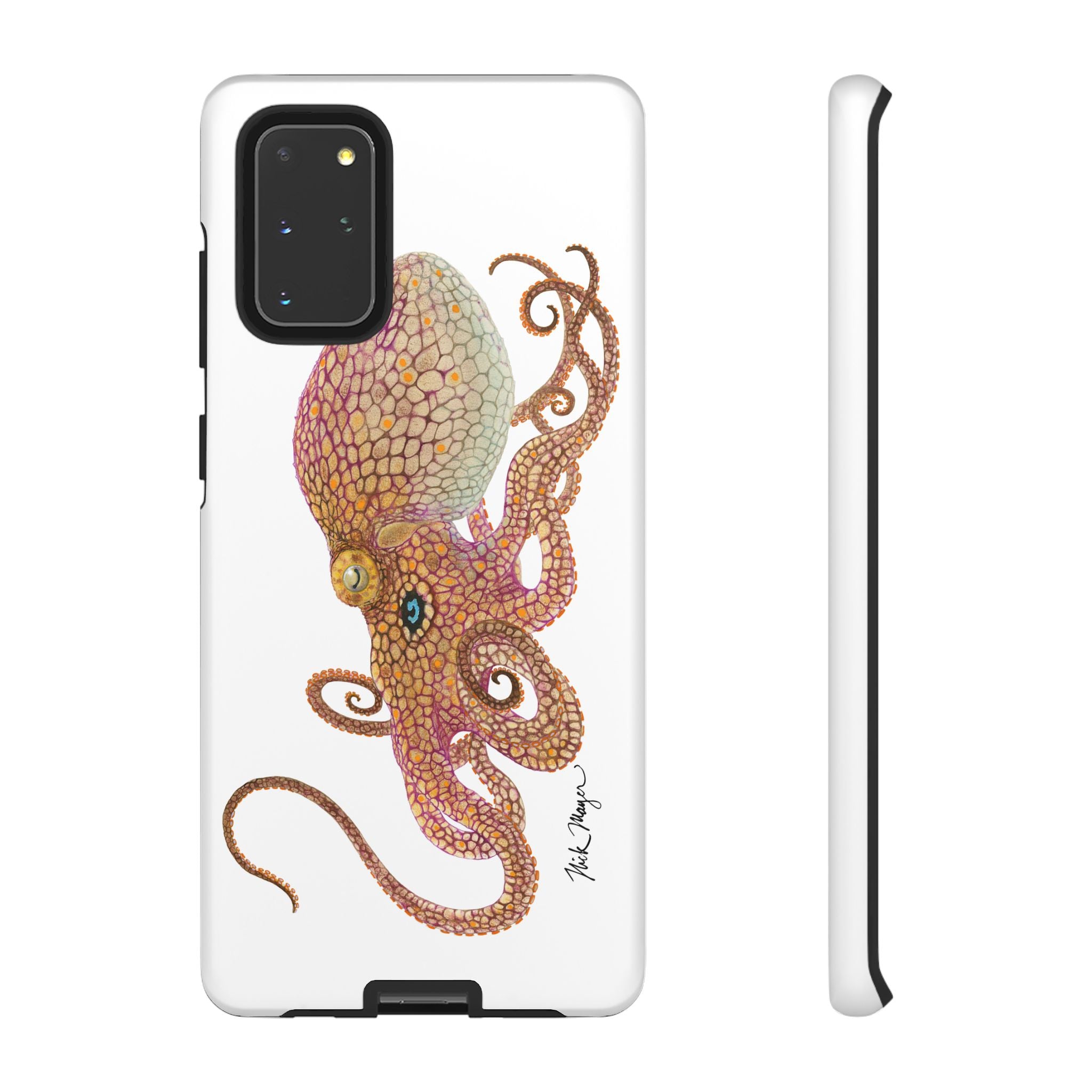 Two Spot Octopus White Phone Case (Samsung)