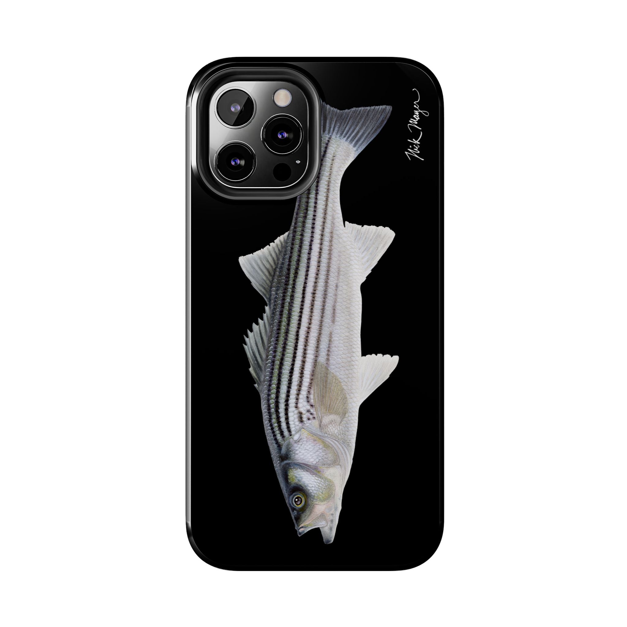 Schoolie Striper Black Phone Case (iPhone)