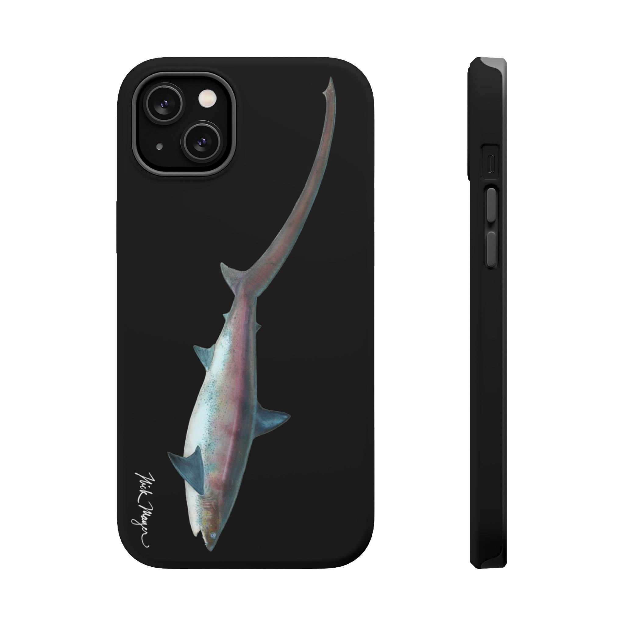 Thresher Shark MagSafe Black iPhone Case