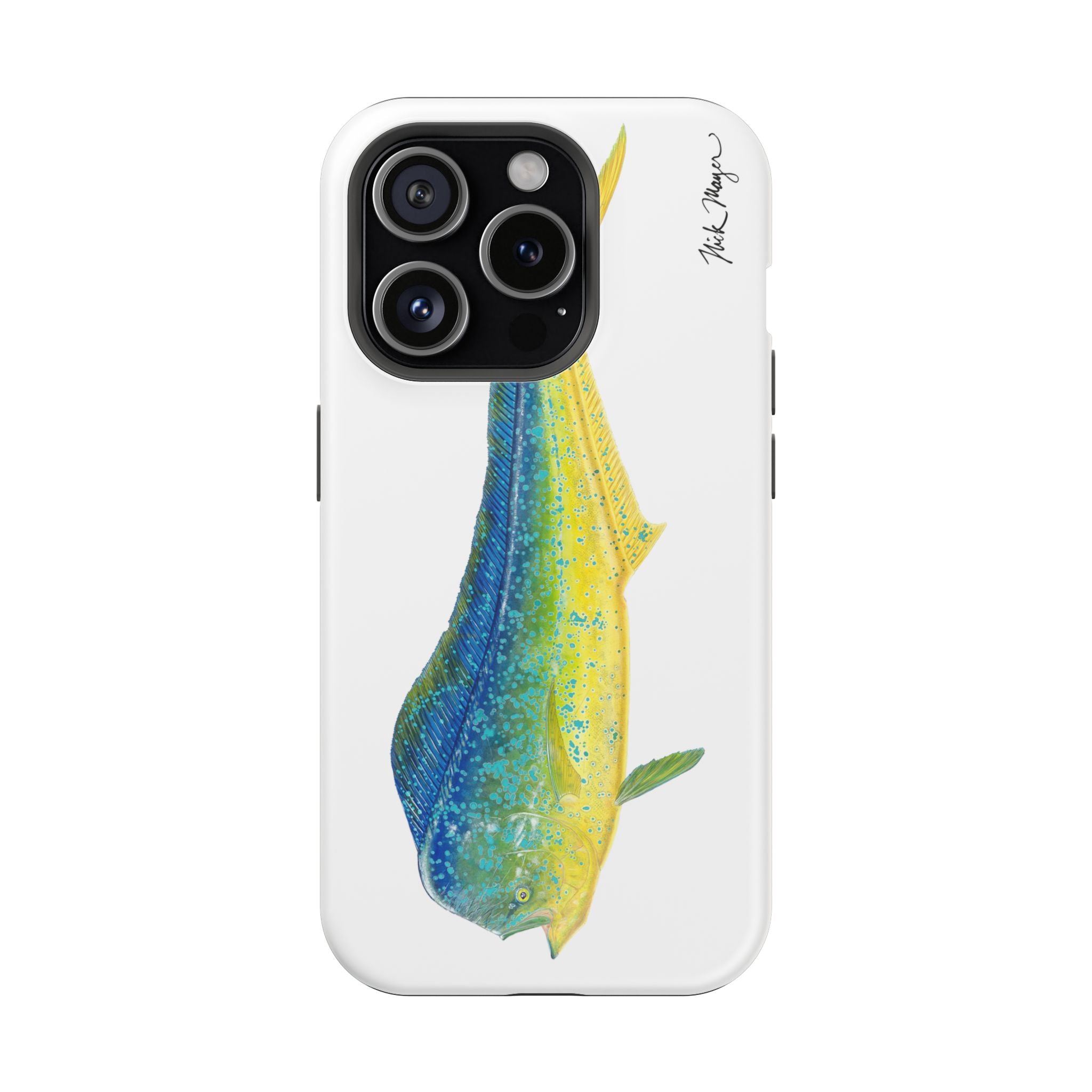 Bull Mahi MagSafe White iPhone Case