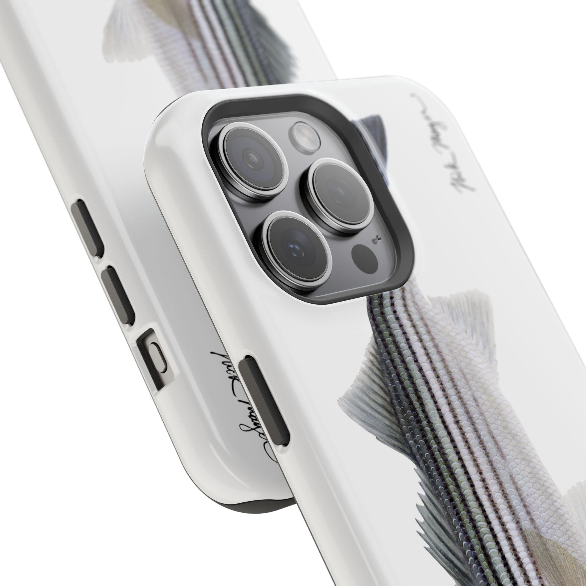 Schoolie Striper MagSafe White iPhone Case