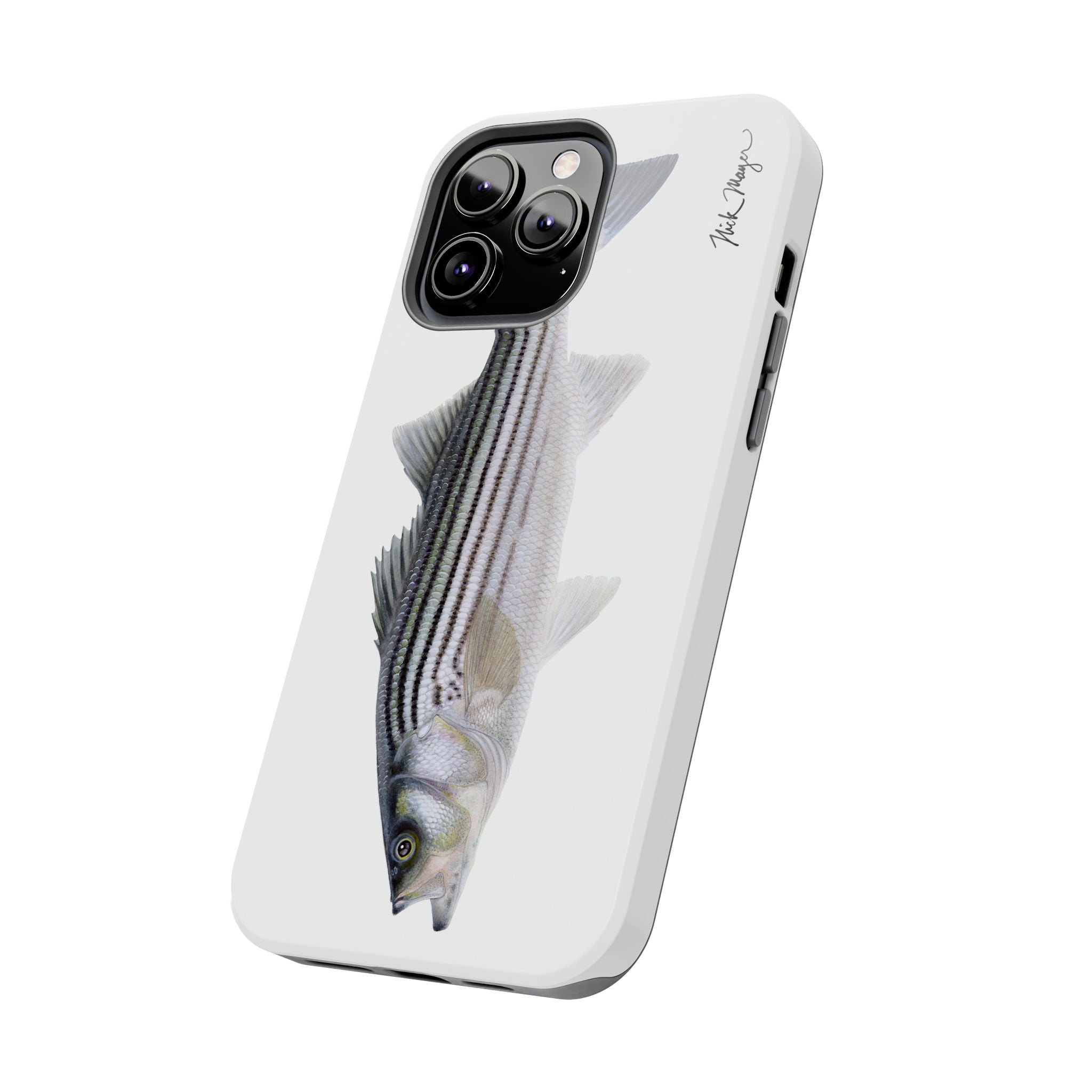 Schoolie Striper White Phone Case (iPhone)