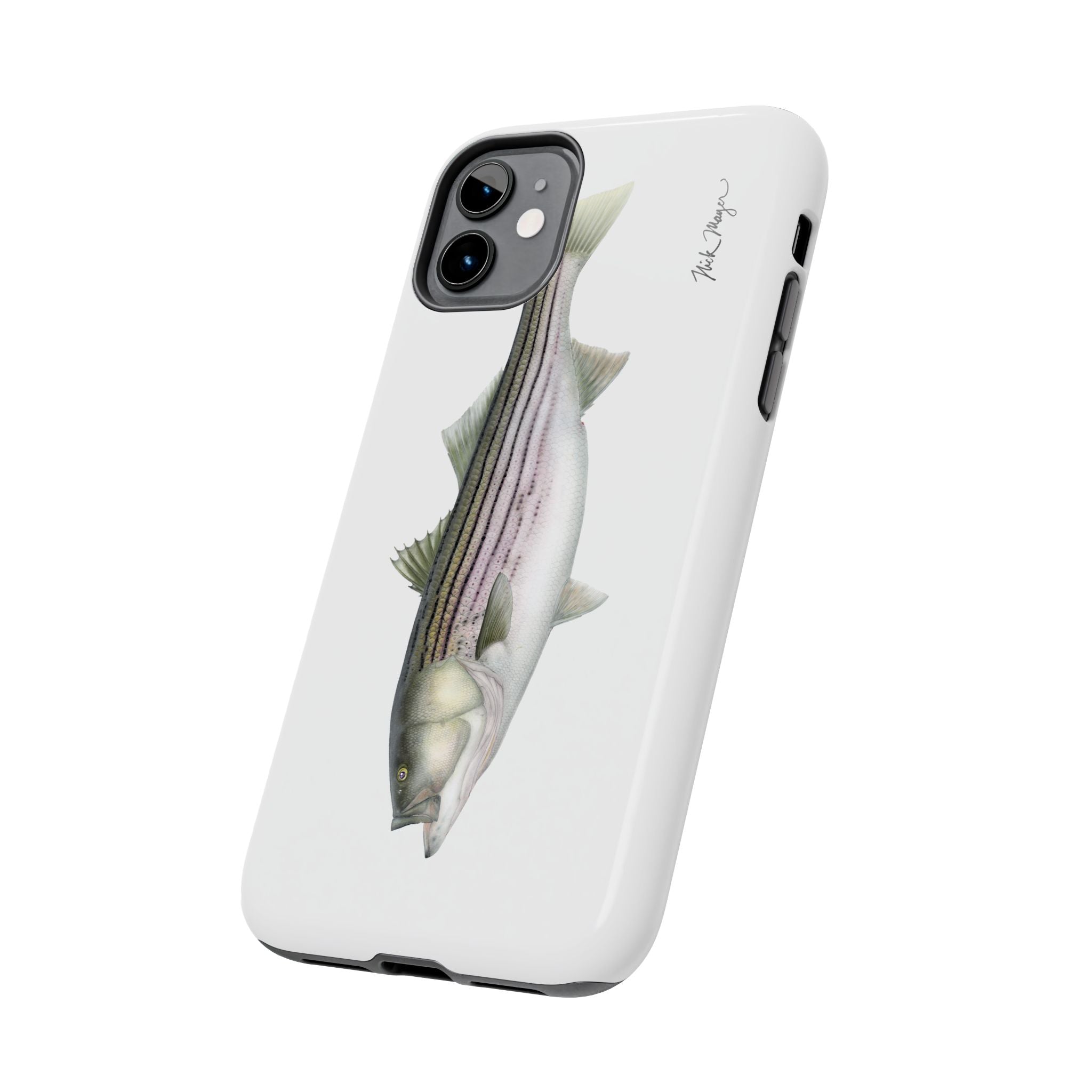 30 lb Striper White Phone Case (iPhone)