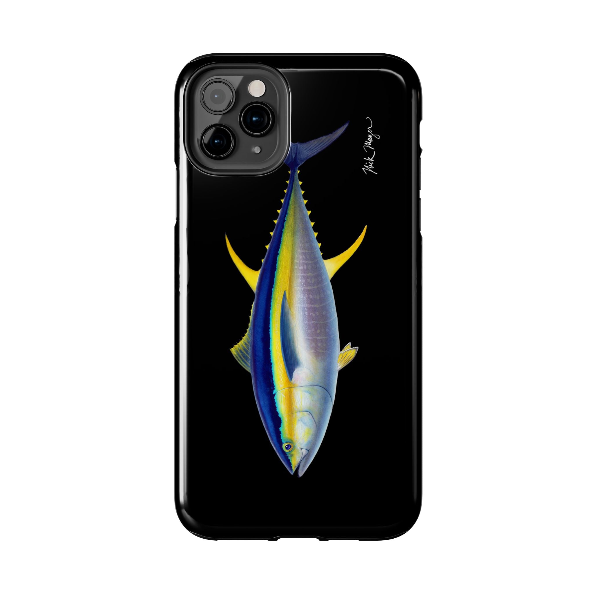 Yellowfin Tuna Black Phone Case (iPhone)