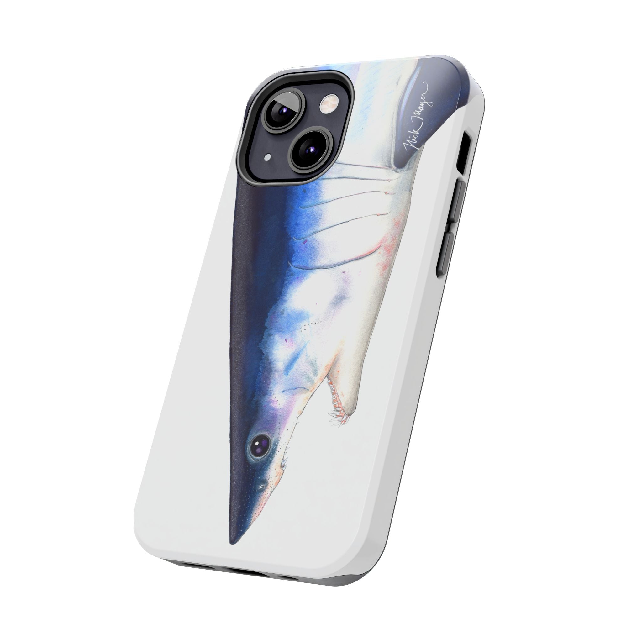 Mako Shark Face White Phone Case (iPhone)