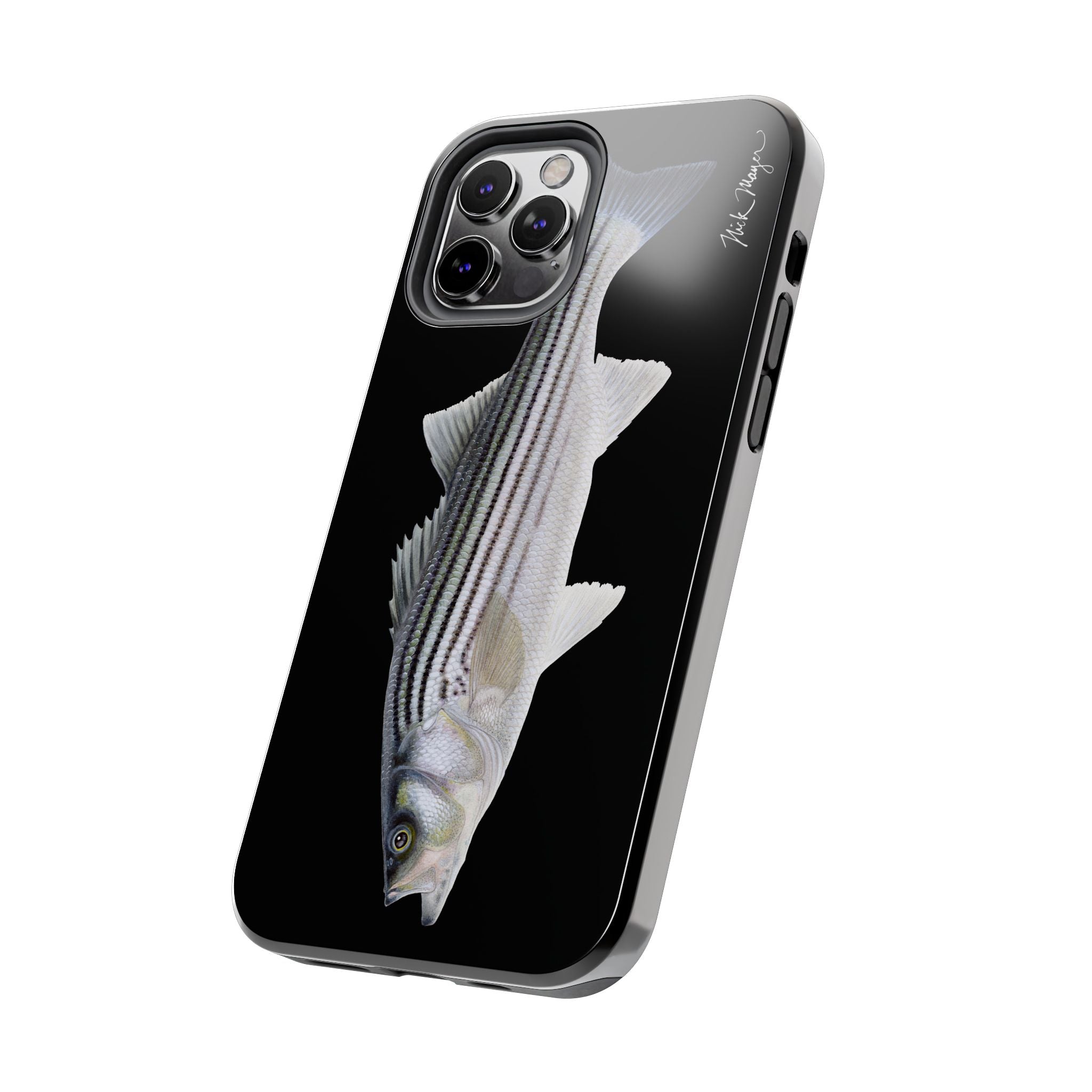 Schoolie Striper Black Phone Case (iPhone)