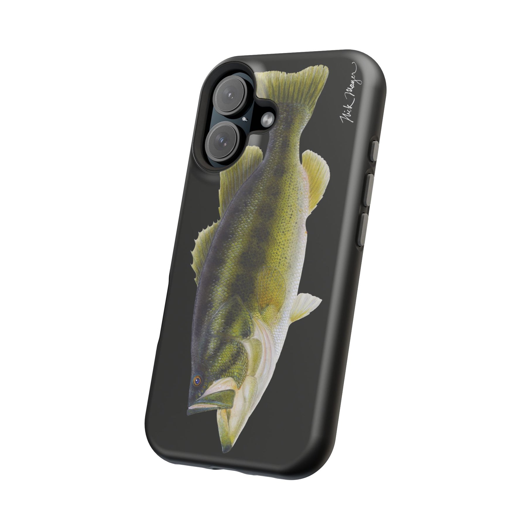 Largemouth Bass MagSafe Black iPhone Case